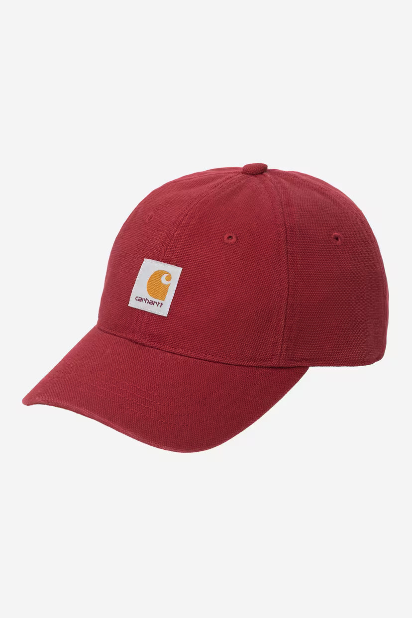 Selby Canvas Cap - Scarlet, Stone Washed
