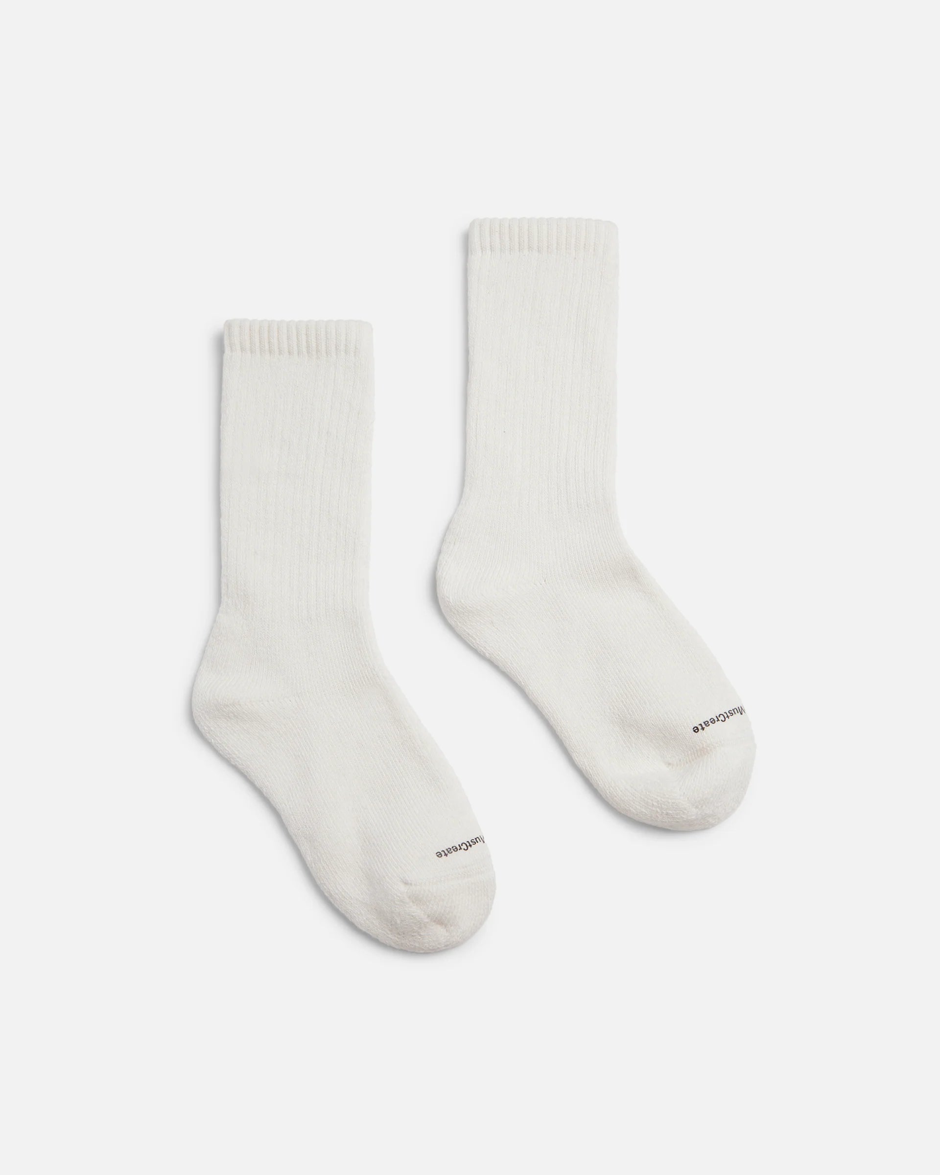 Earth Solid Socks - White