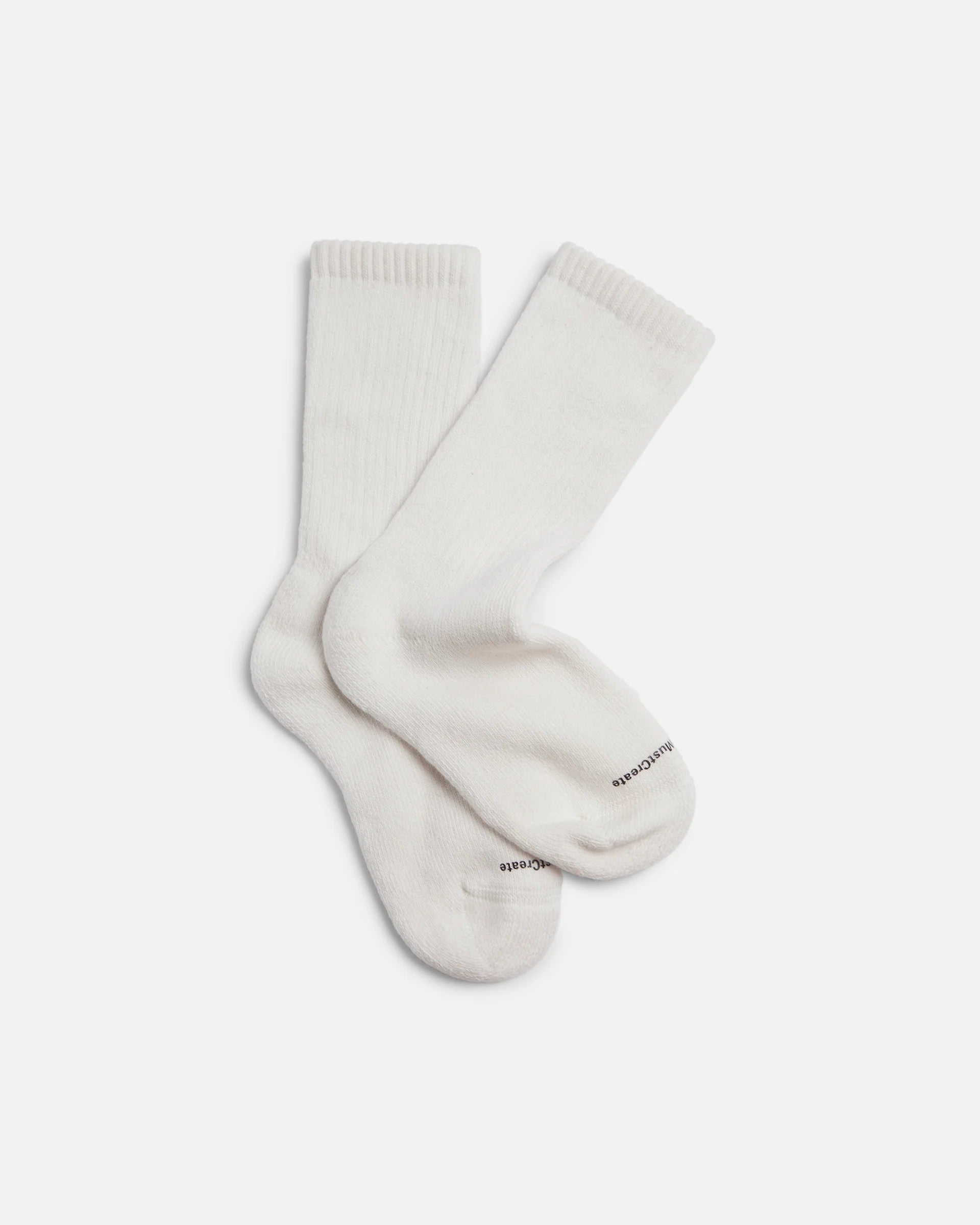 Earth Solid Socks - White