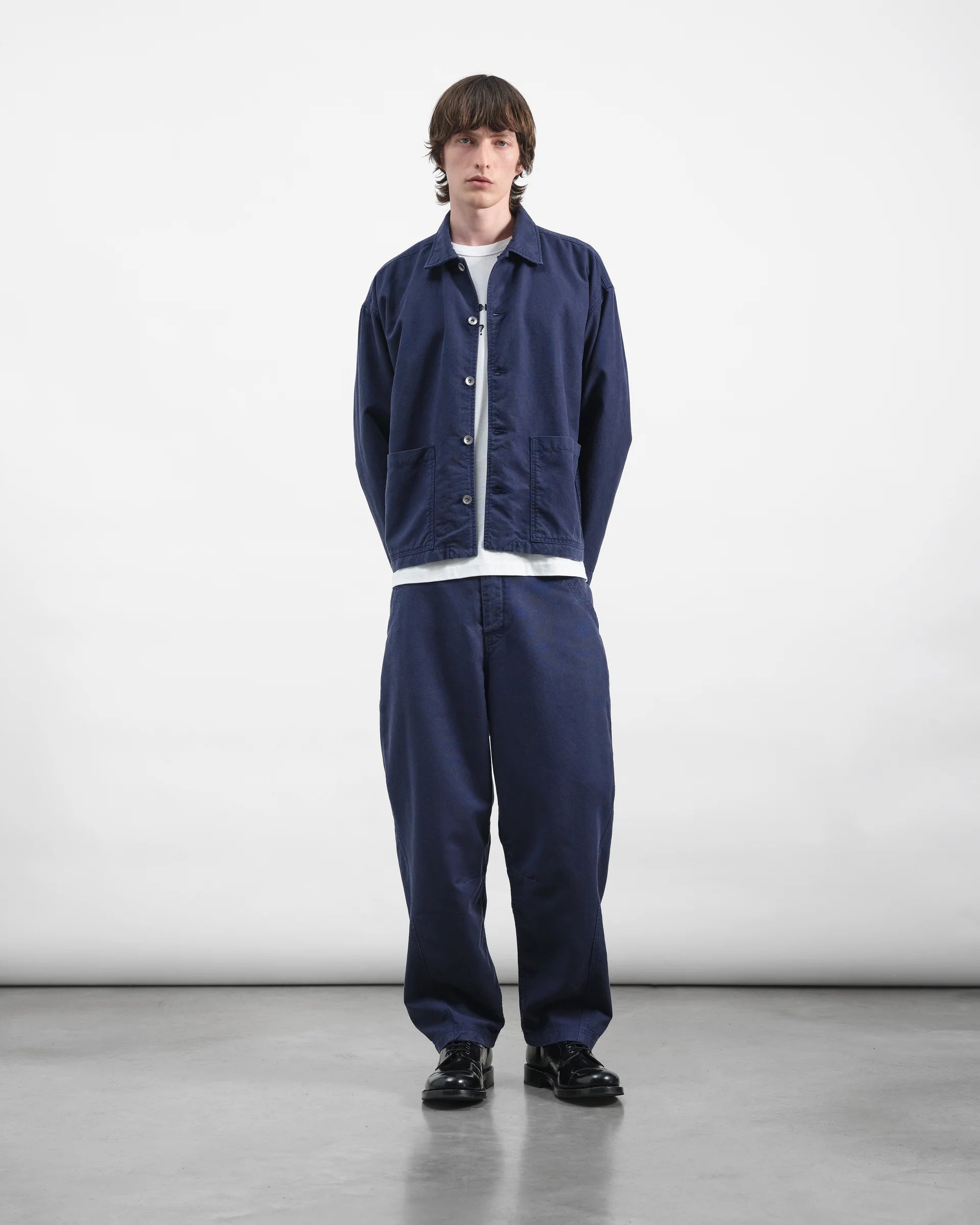 Twisted Seam Trouser - Navy