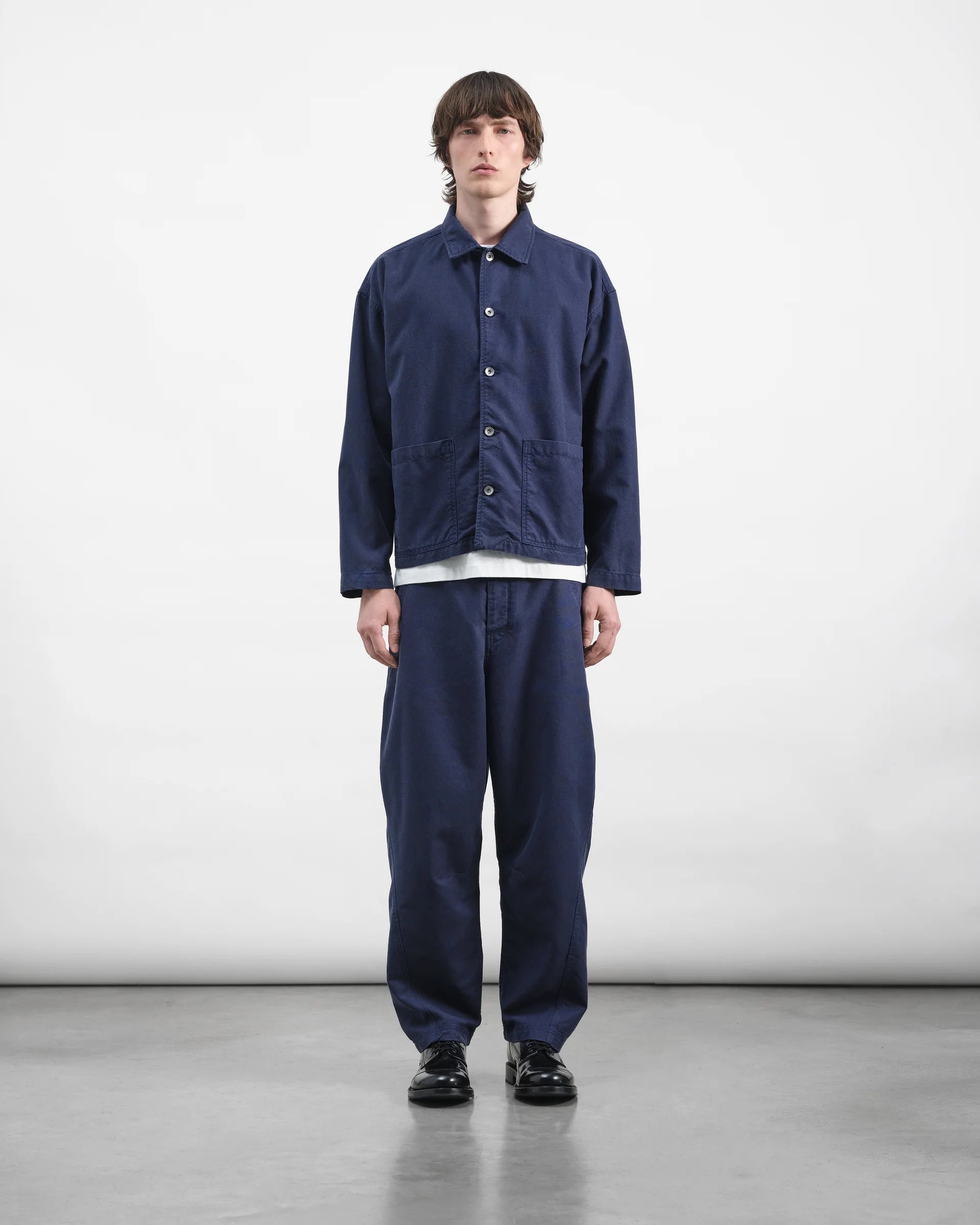 Twisted Seam Trouser - Navy