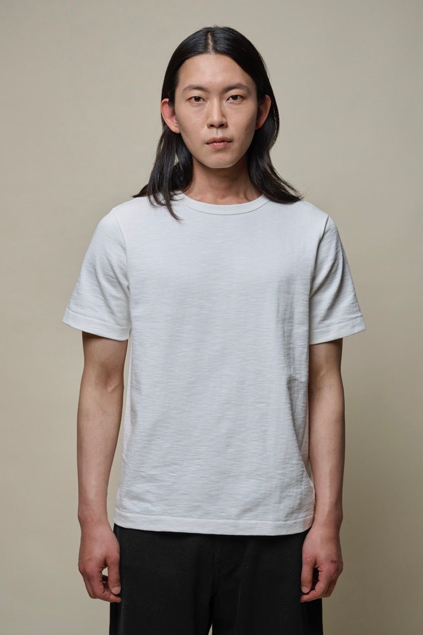 2S14 Loopwheeled Relaxed Fit Heavyweight T-shirt - White