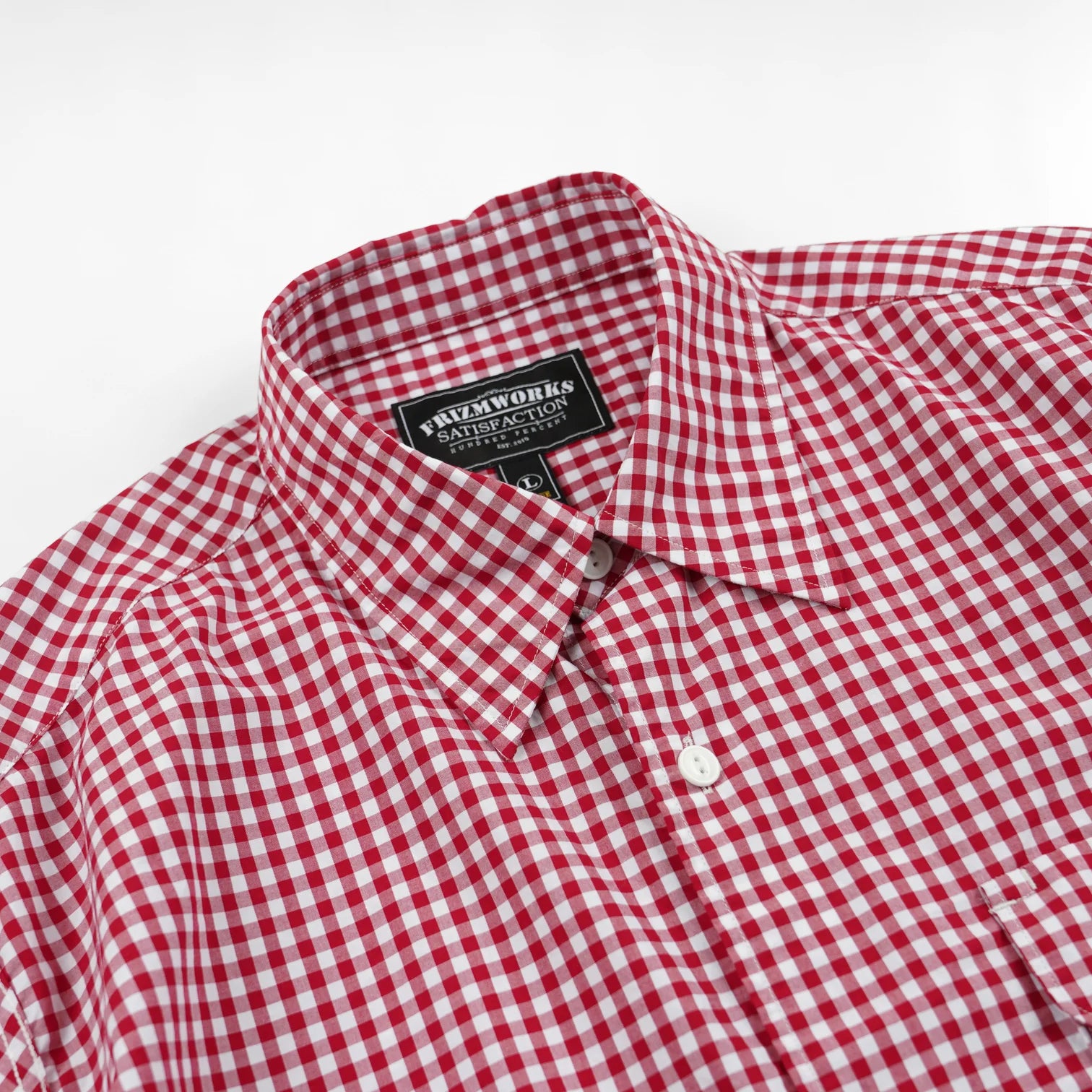 Ease Gingham Check Shirt - Red