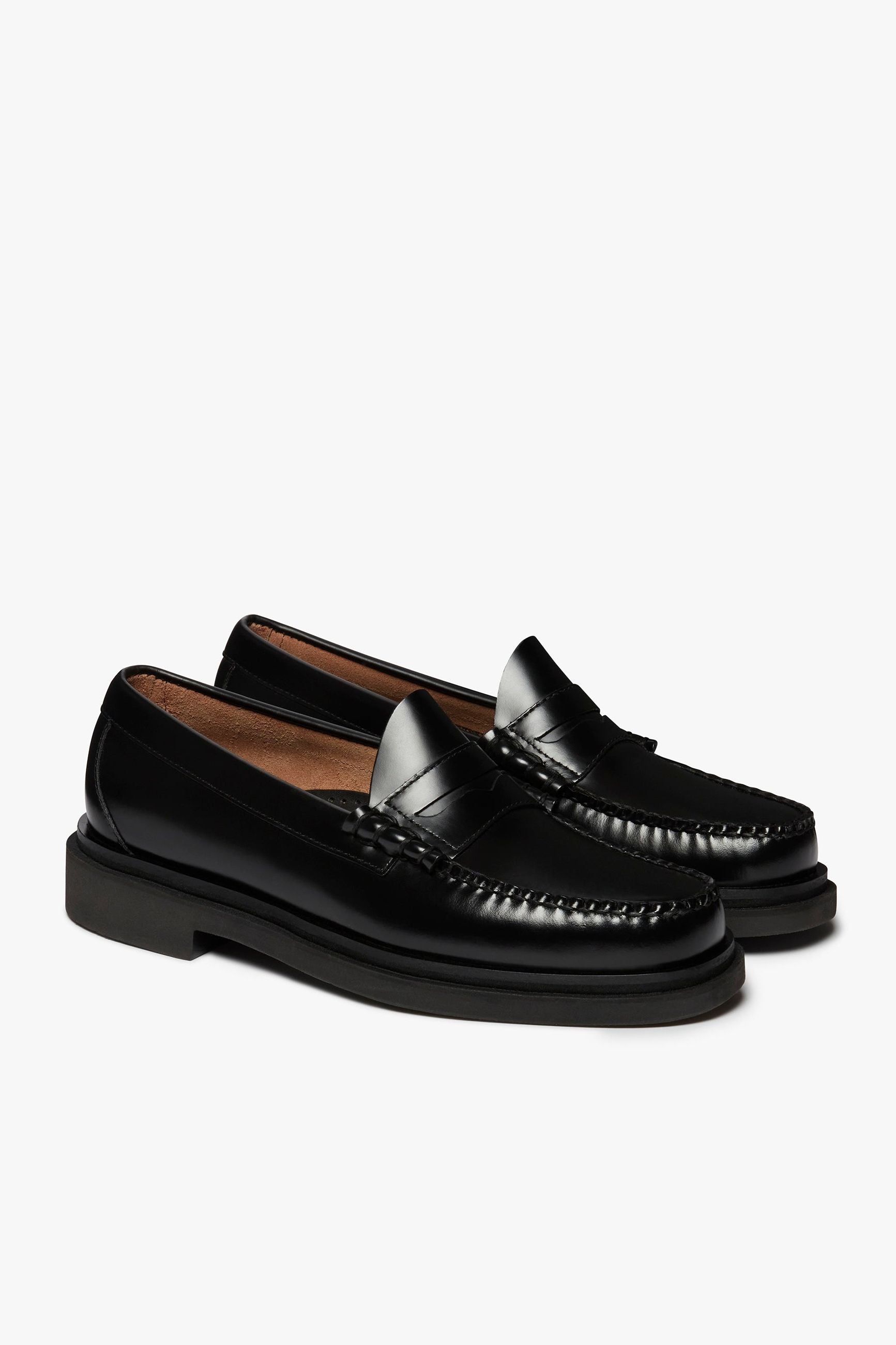 G.H. Bass Weejuns Step Larson Penny Loafers - Black Leather