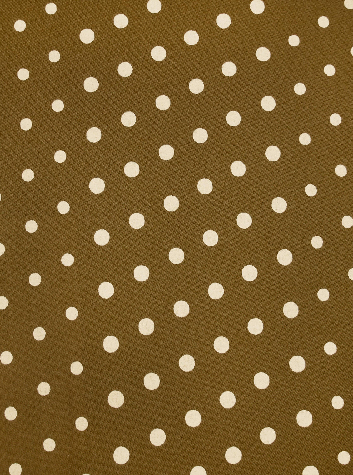 Dot Print Short Scarf - Mustard