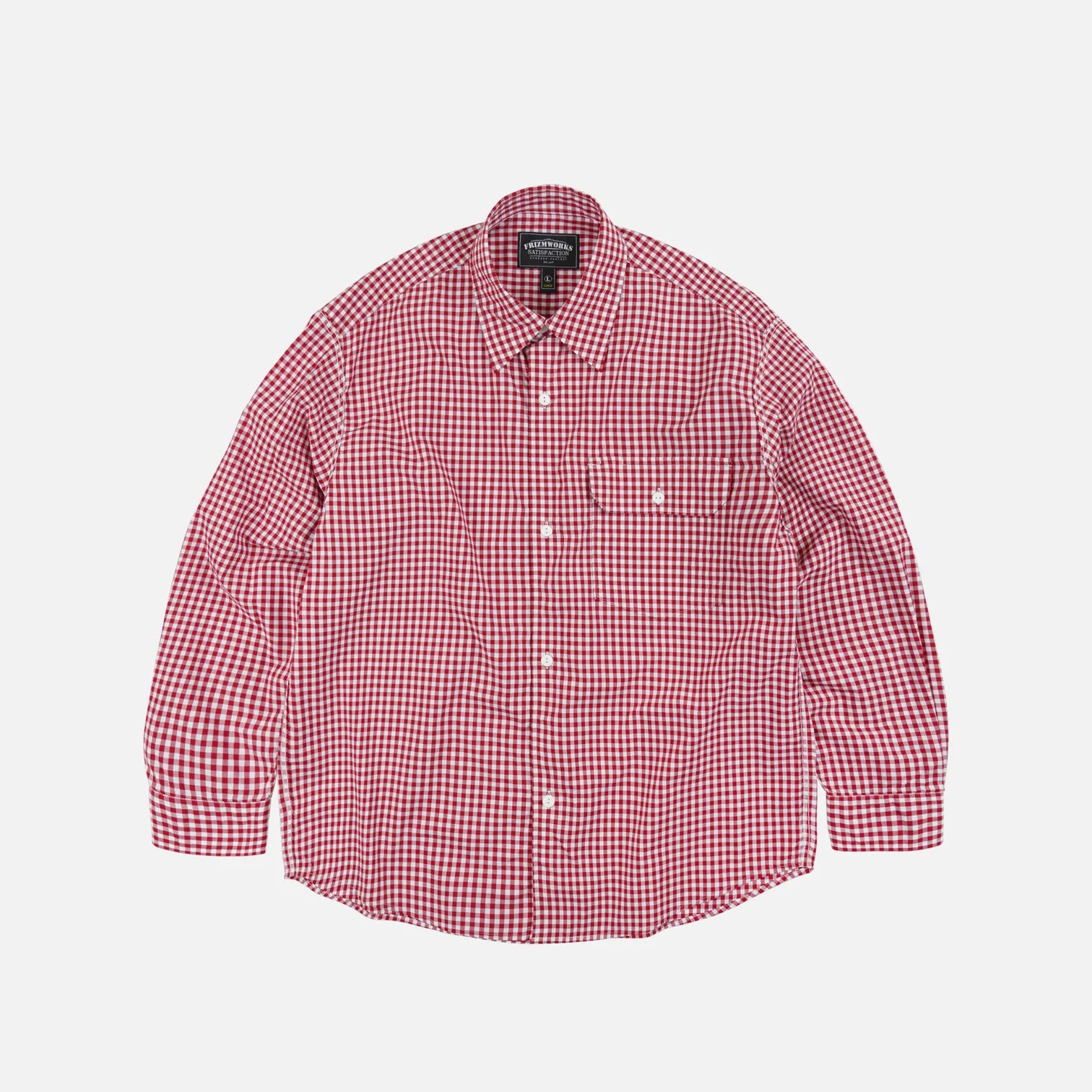 Ease Gingham Check Shirt - Red