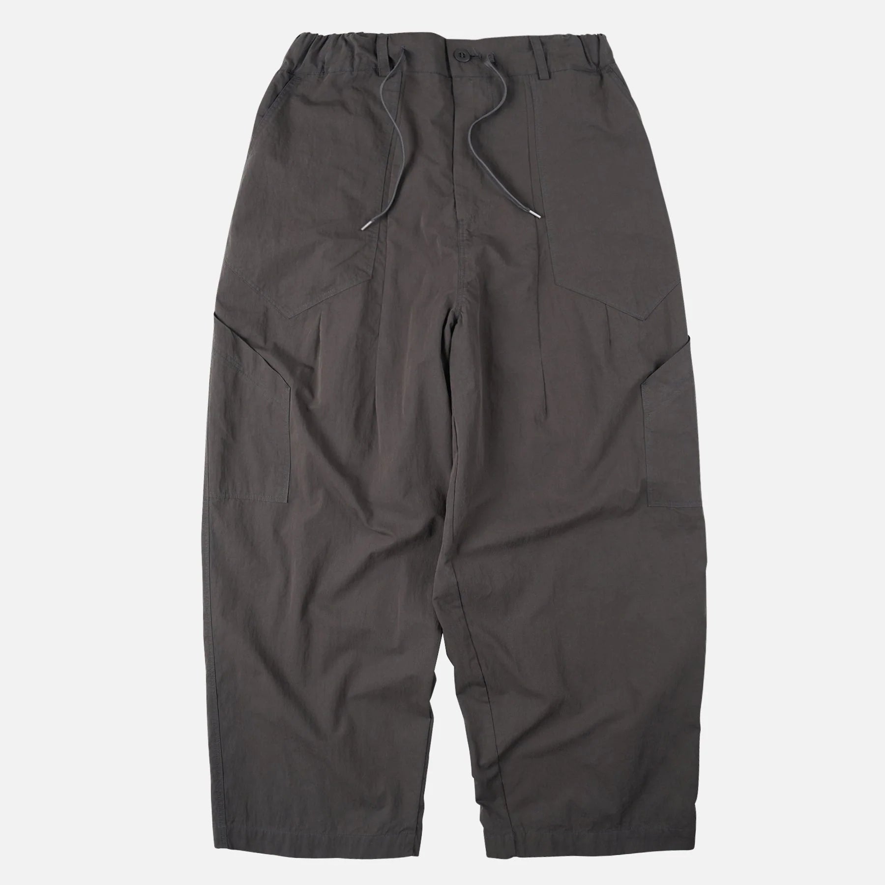 Fold Fatigue Wide Pants - Charcoal