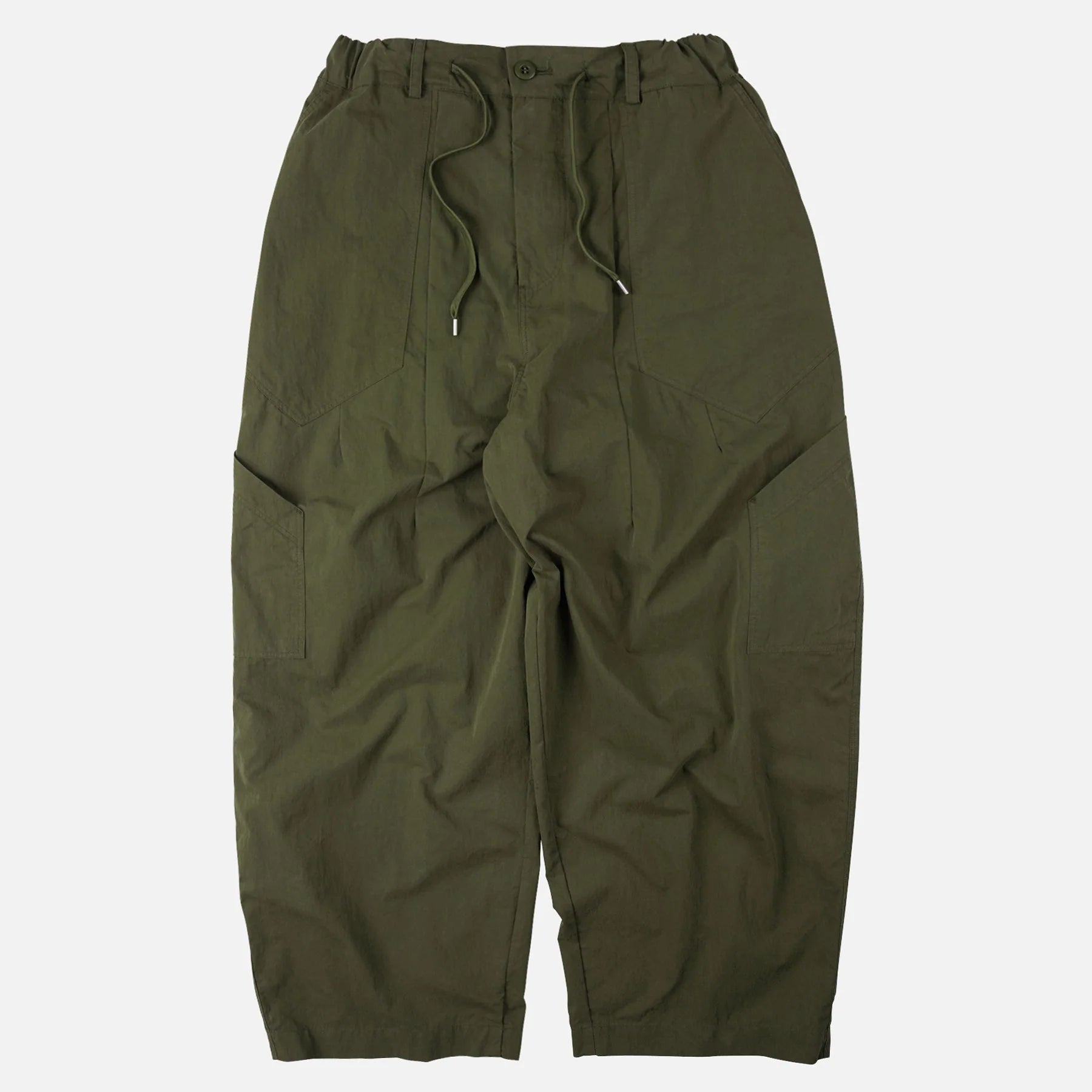 Fold Fatigue Wide Pants - Olive
