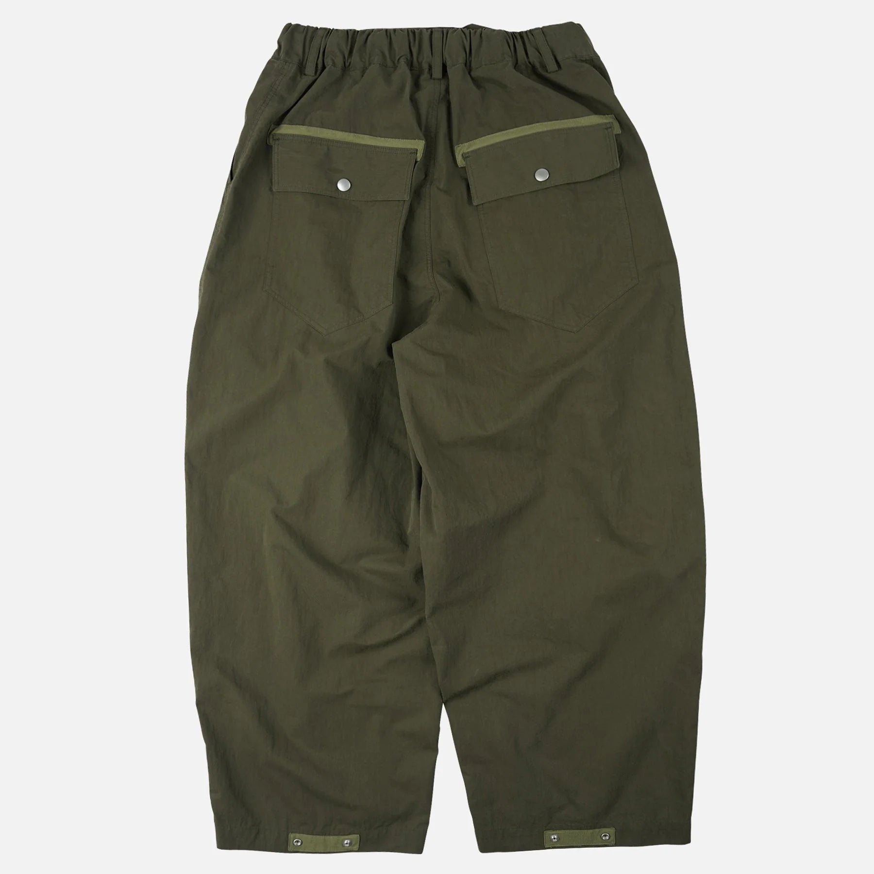 Fold Fatigue Wide Pants - Olive