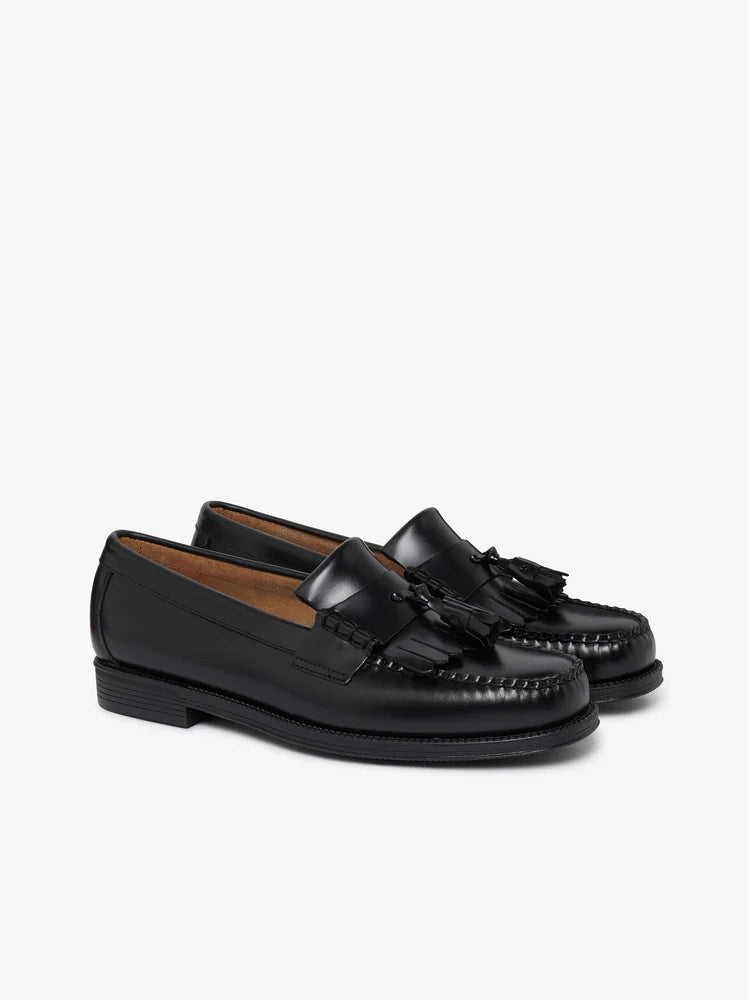 Easy Weejuns Layton II Kiltie Loafers - Black Leather