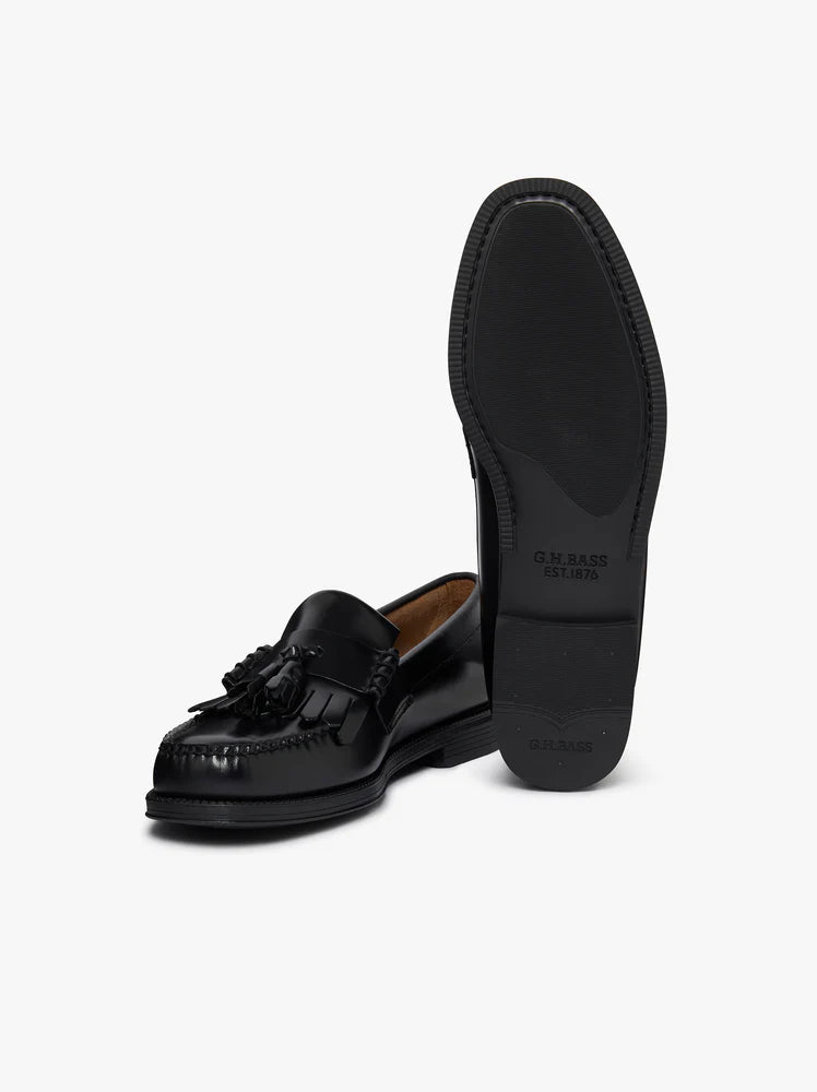 Easy Weejuns Layton II Kiltie Loafers - Black Leather
