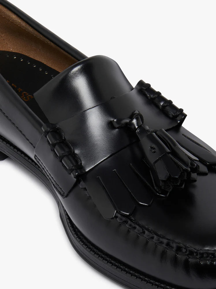 Easy Weejuns Layton II Kiltie Loafers - Black Leather
