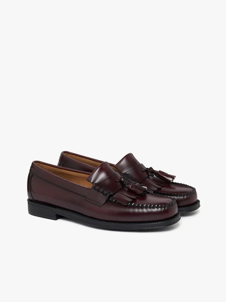 Easy Weejuns Layton II Kiltie Loafers - Wine Leather