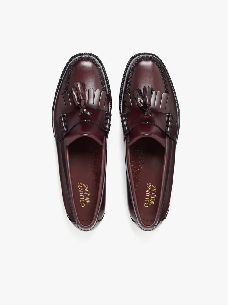 Easy Weejuns Layton II Kiltie Loafers - Wine Leather