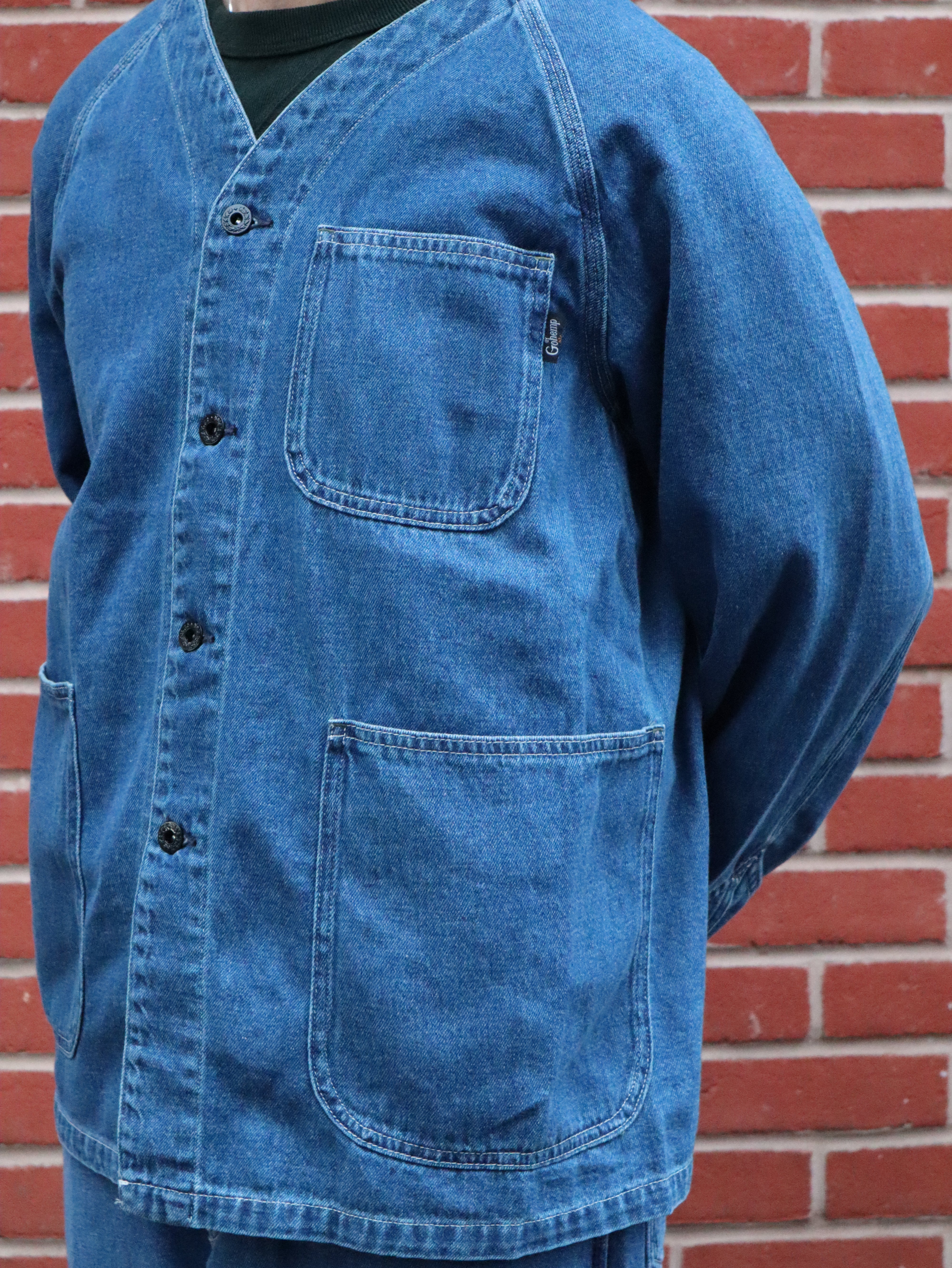 No Collar Coverall - Used Wash