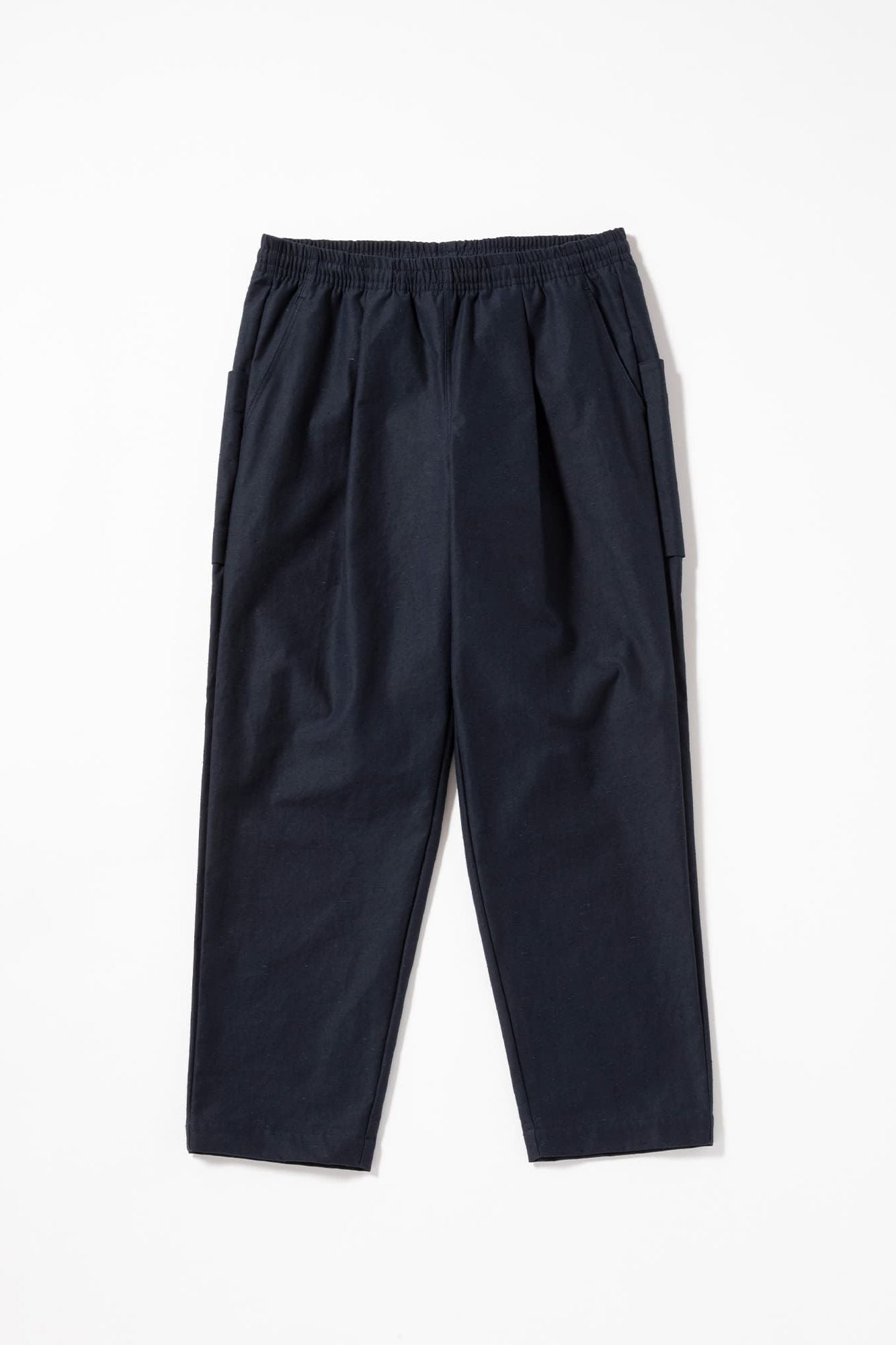 Back Nep Umps Pants - Dark Navy (Long Length)