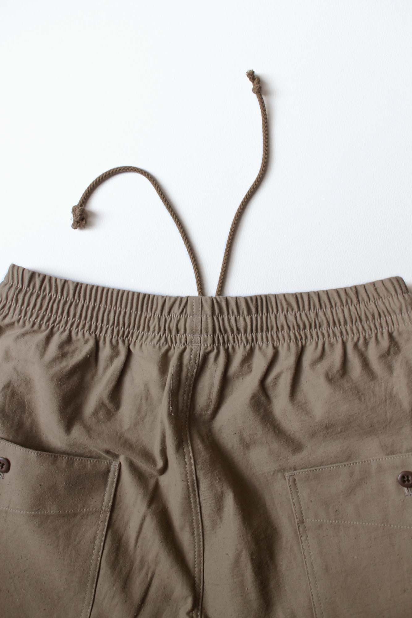 Back Nep Umps Pants - Sepia (Long Length)