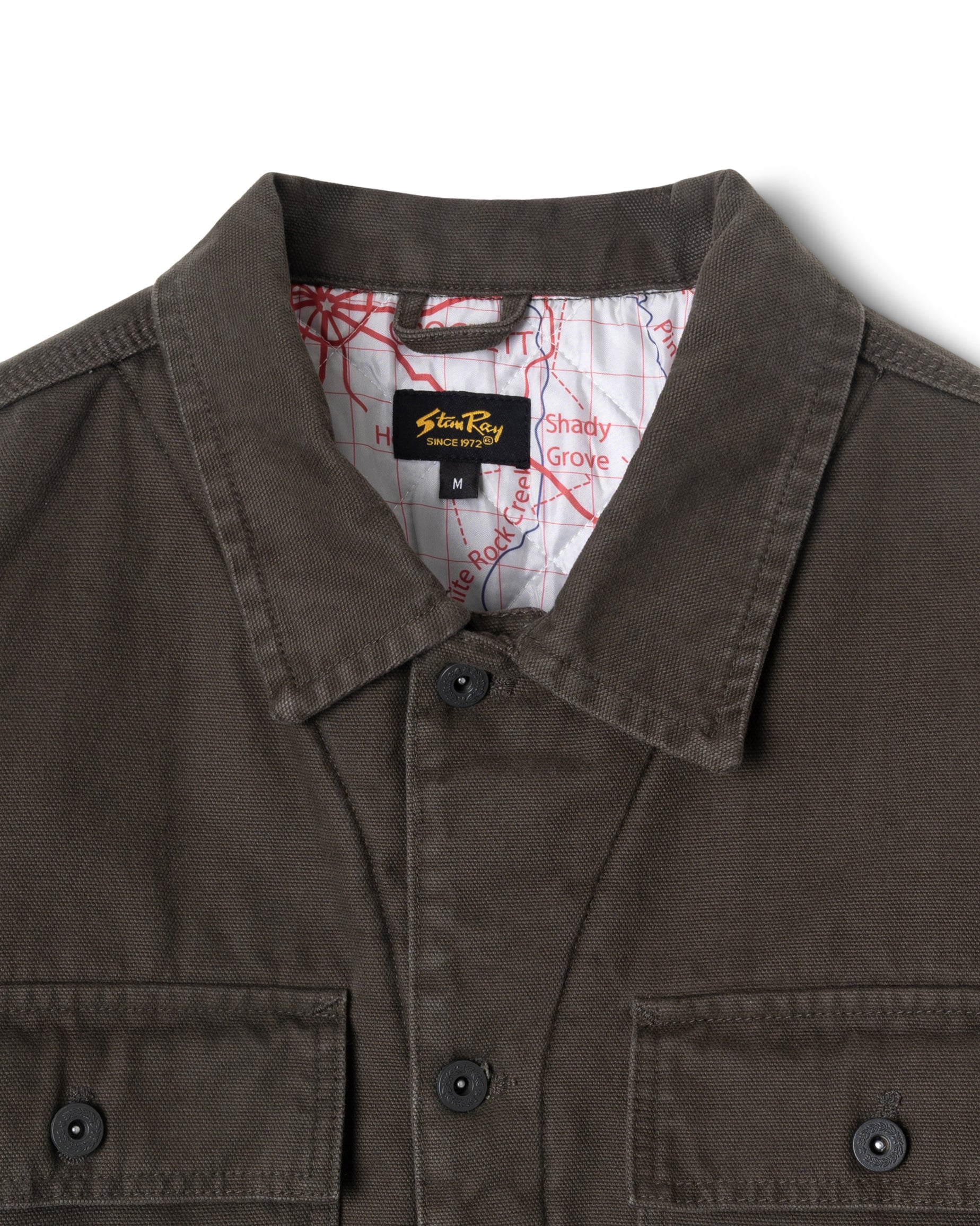 Lined Trucker Jacket - Charcoal Duck