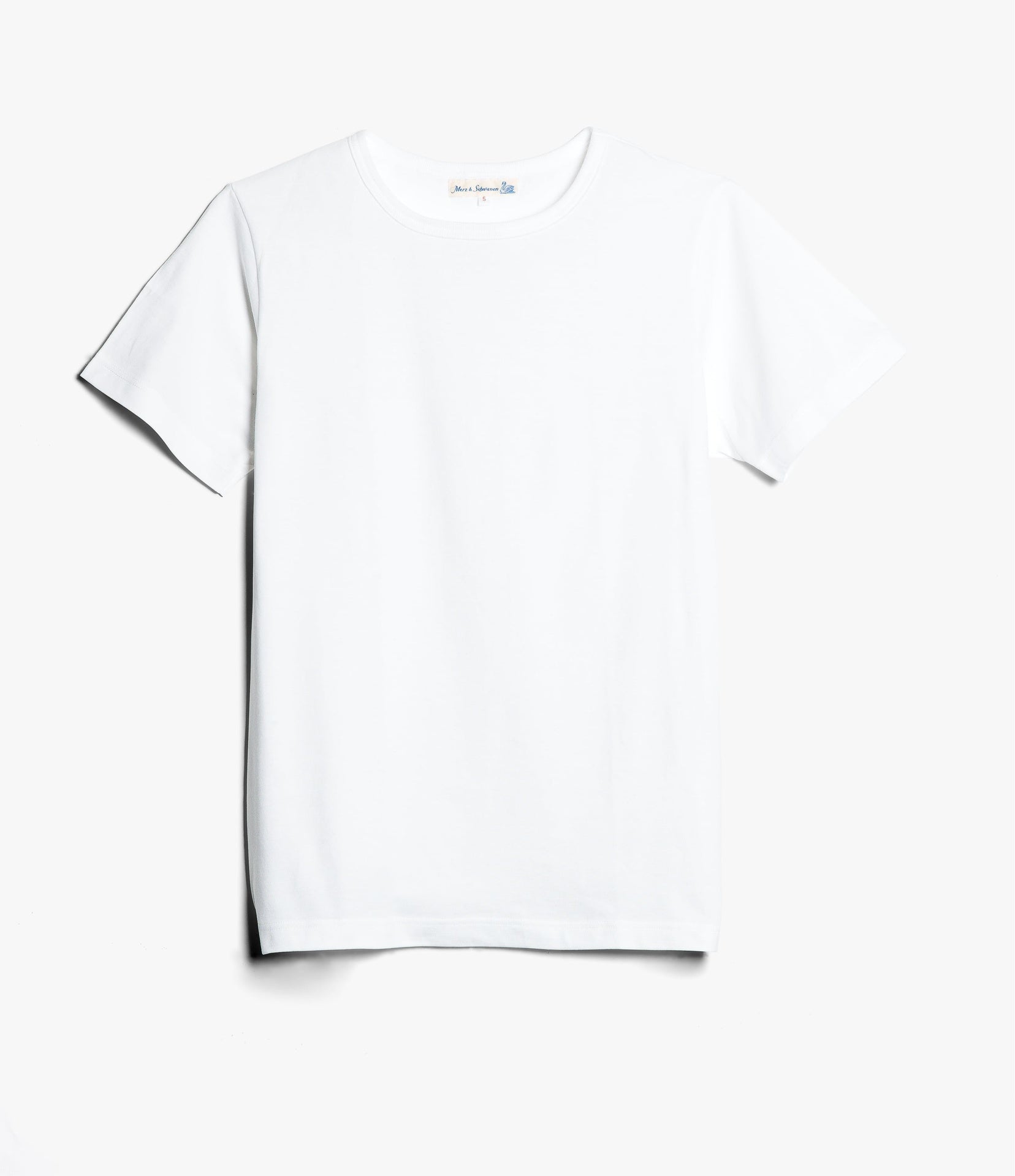 1950s Loopwheeled Classic Fit Lightweight T-Shirt - White