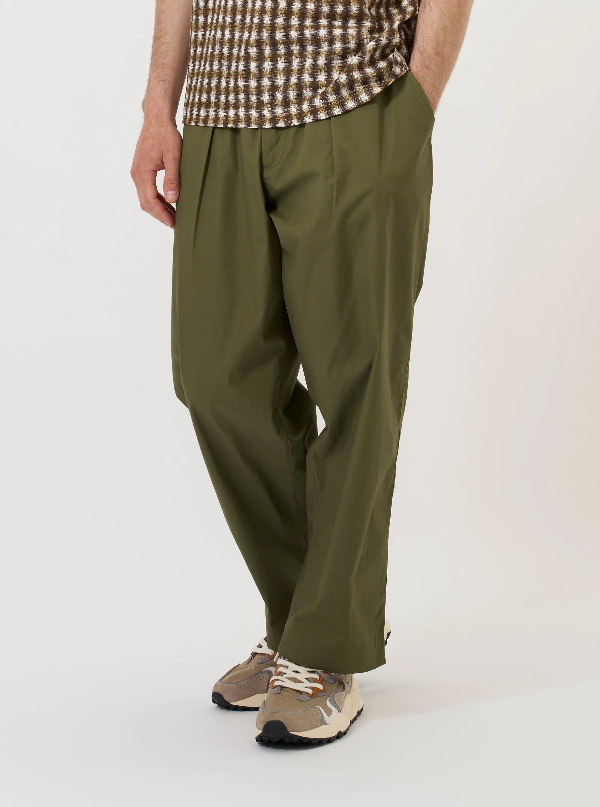 Broadcloth Oxford Pant - Olive