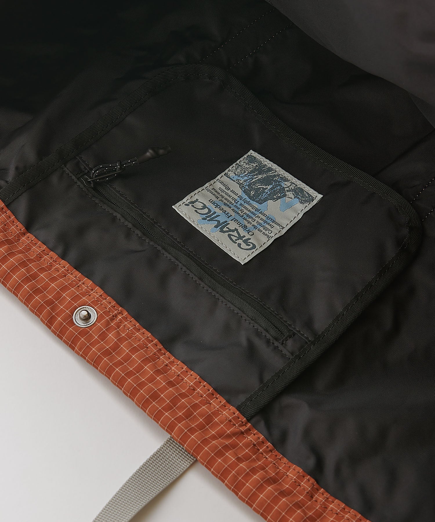 Plaid Climbing Tote - Brick