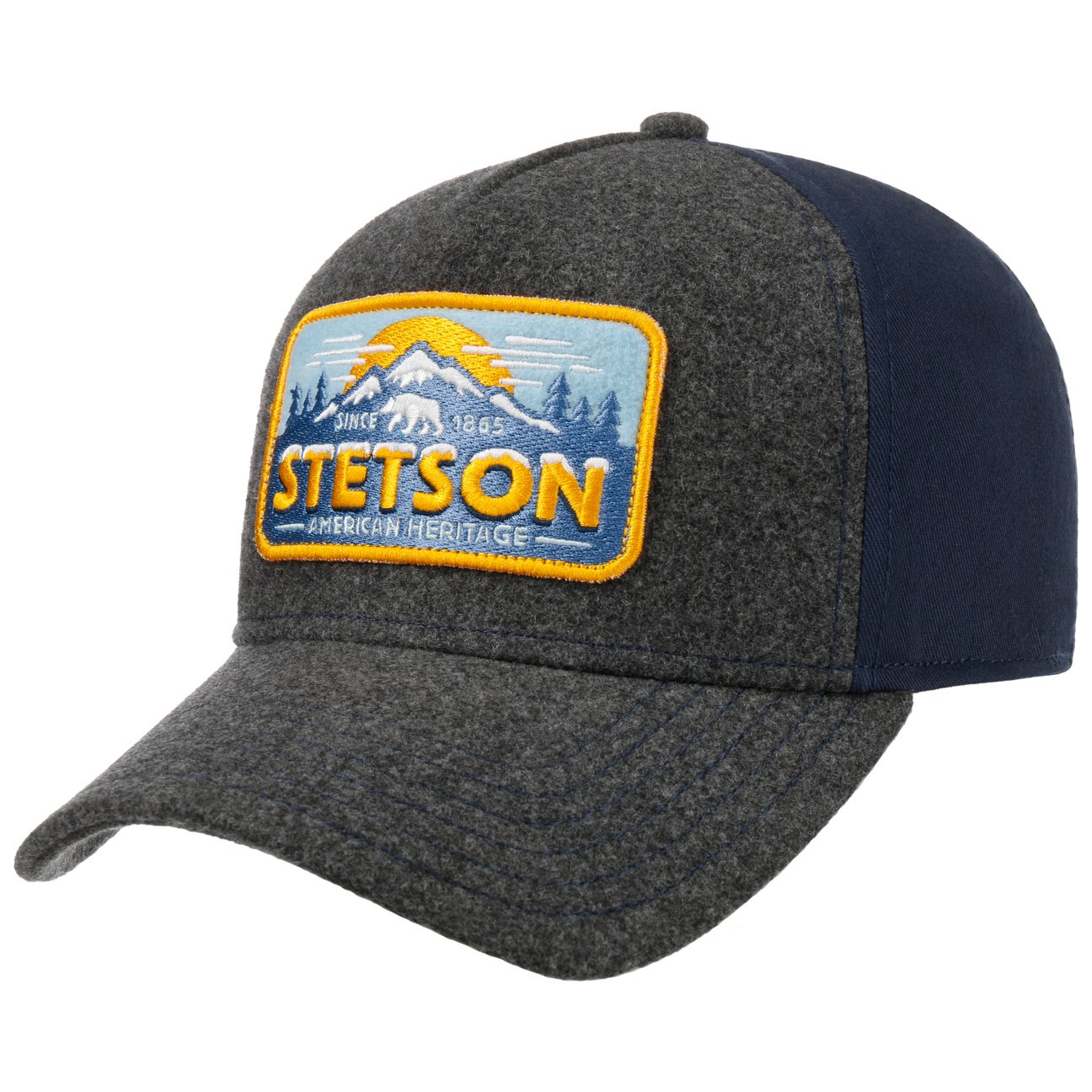 Polar Bear Trucker Cap - Grey/Blue