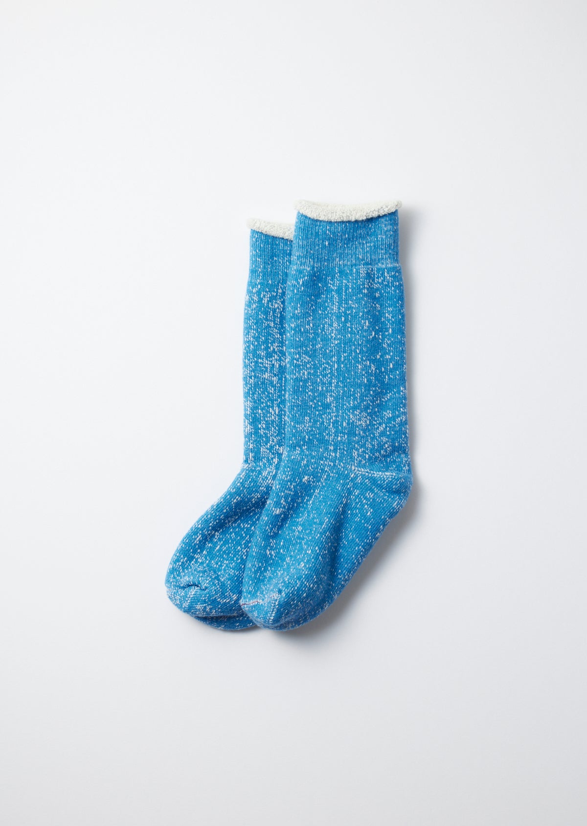 Double Face Crew Socks - Blue