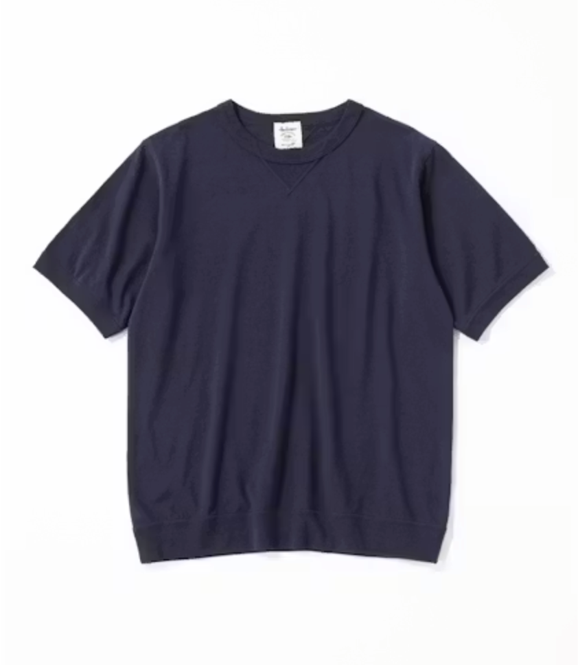 Rib T-Shirt - Navy