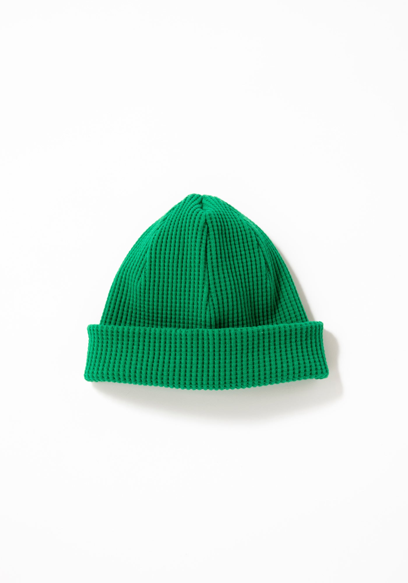 Waffle Knit Beanie - True Green