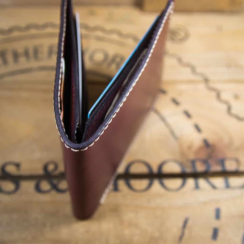 Longshore Folding Wallet - Dark Cherry Leather