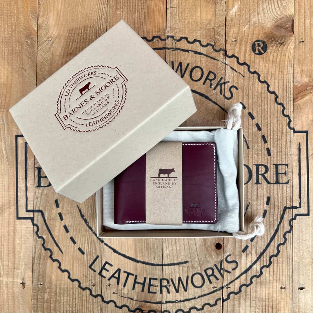 Longshore Folding Wallet - Dark Cherry Leather