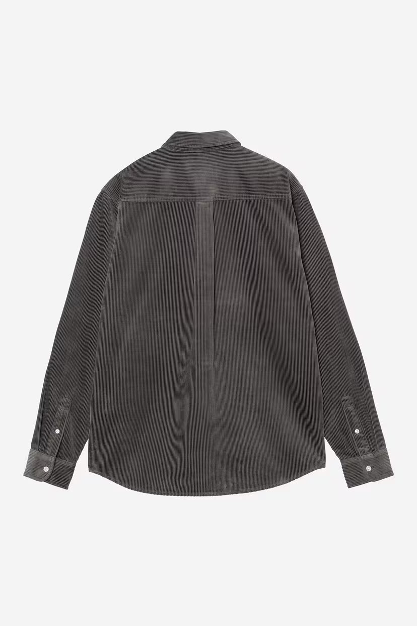 L/S Madison Cord Shirt - Graphite