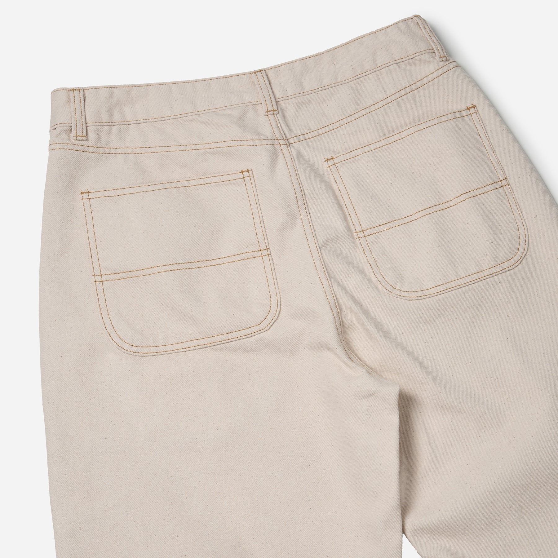 CP Wide Denim Pants - Natural