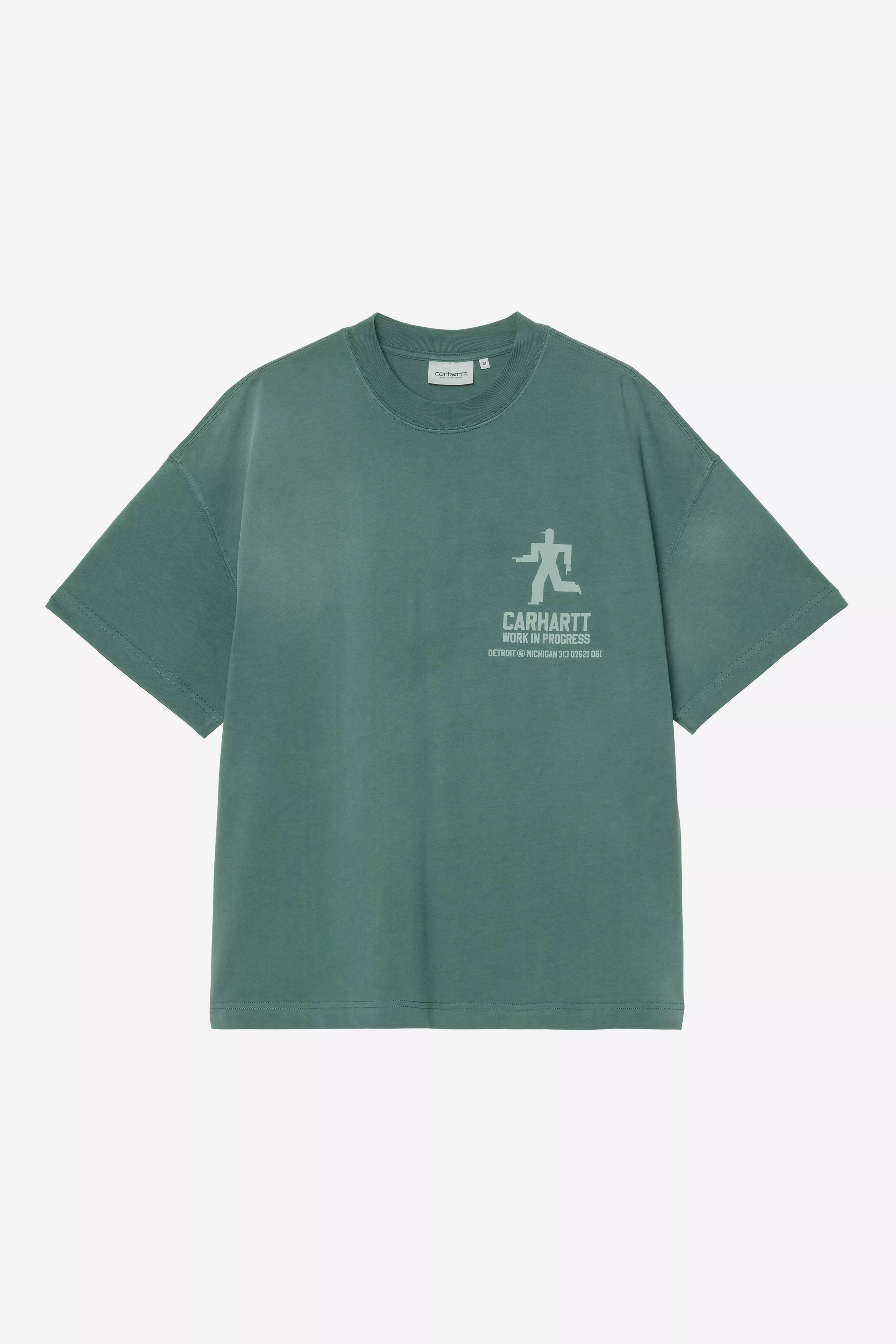 S/S Distance T-Shirt - Dark Fir (Stone Dyed)