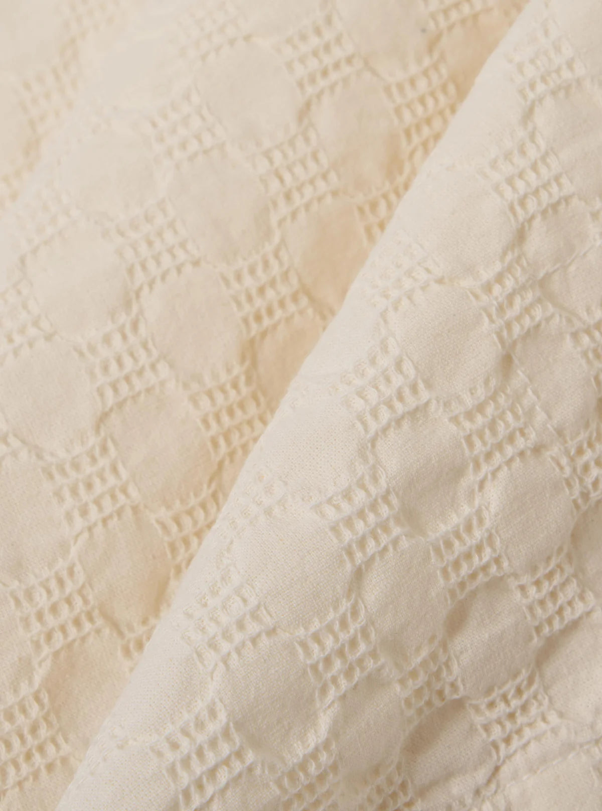 Road Shirt - Dot Waffle, Ecru