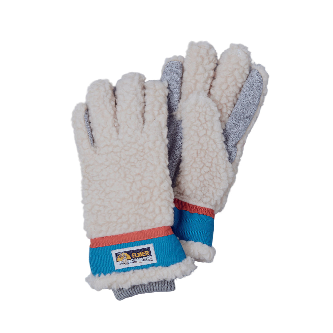 Elmer Teddy 5 Finger - Beige/Blue