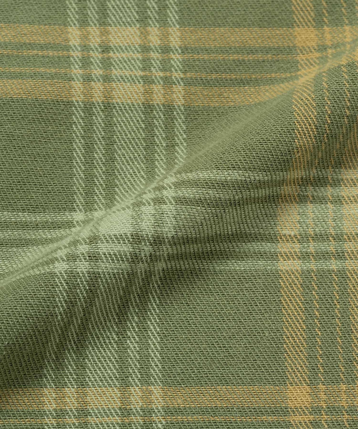Hemp G-Short - Plaid, Green
