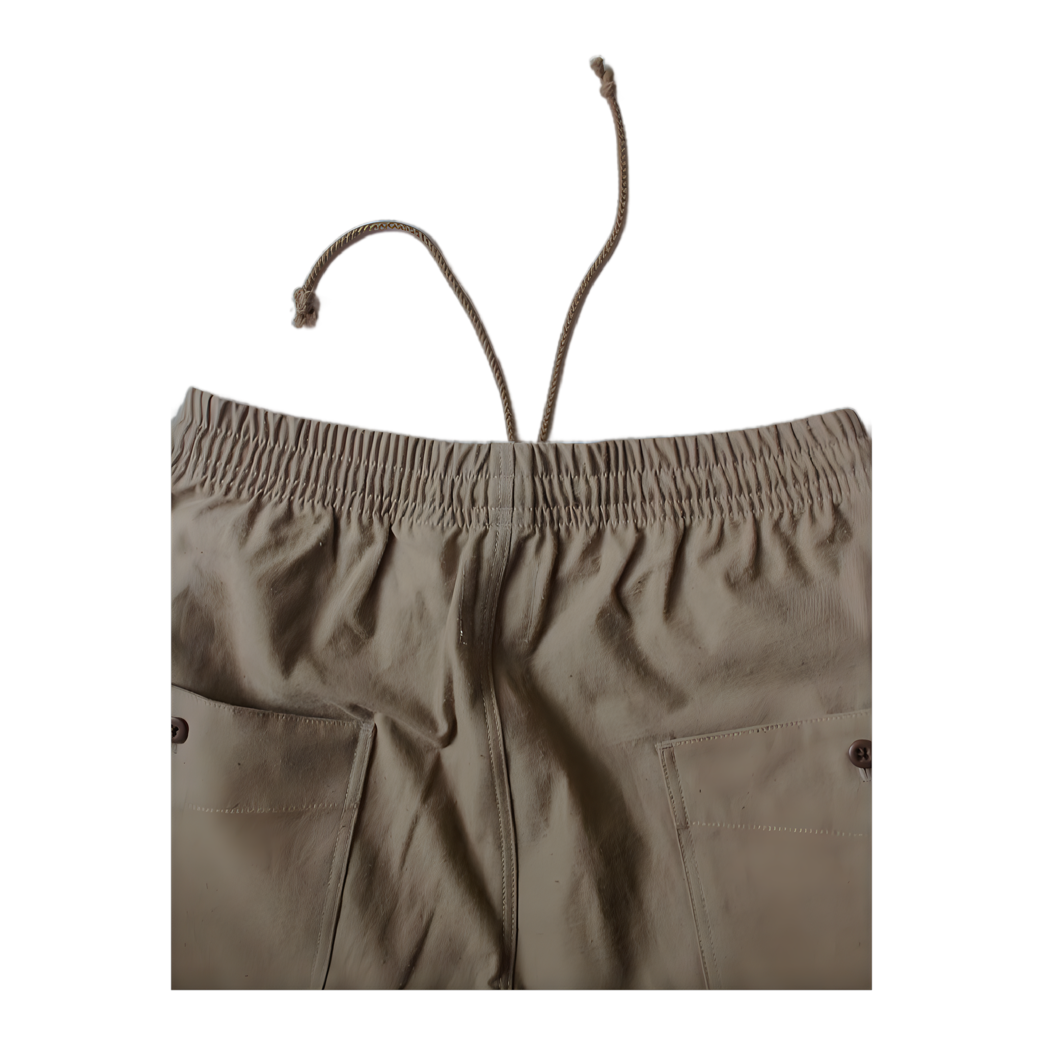 Back Nep Umps Pants - Sepia (Long Length)