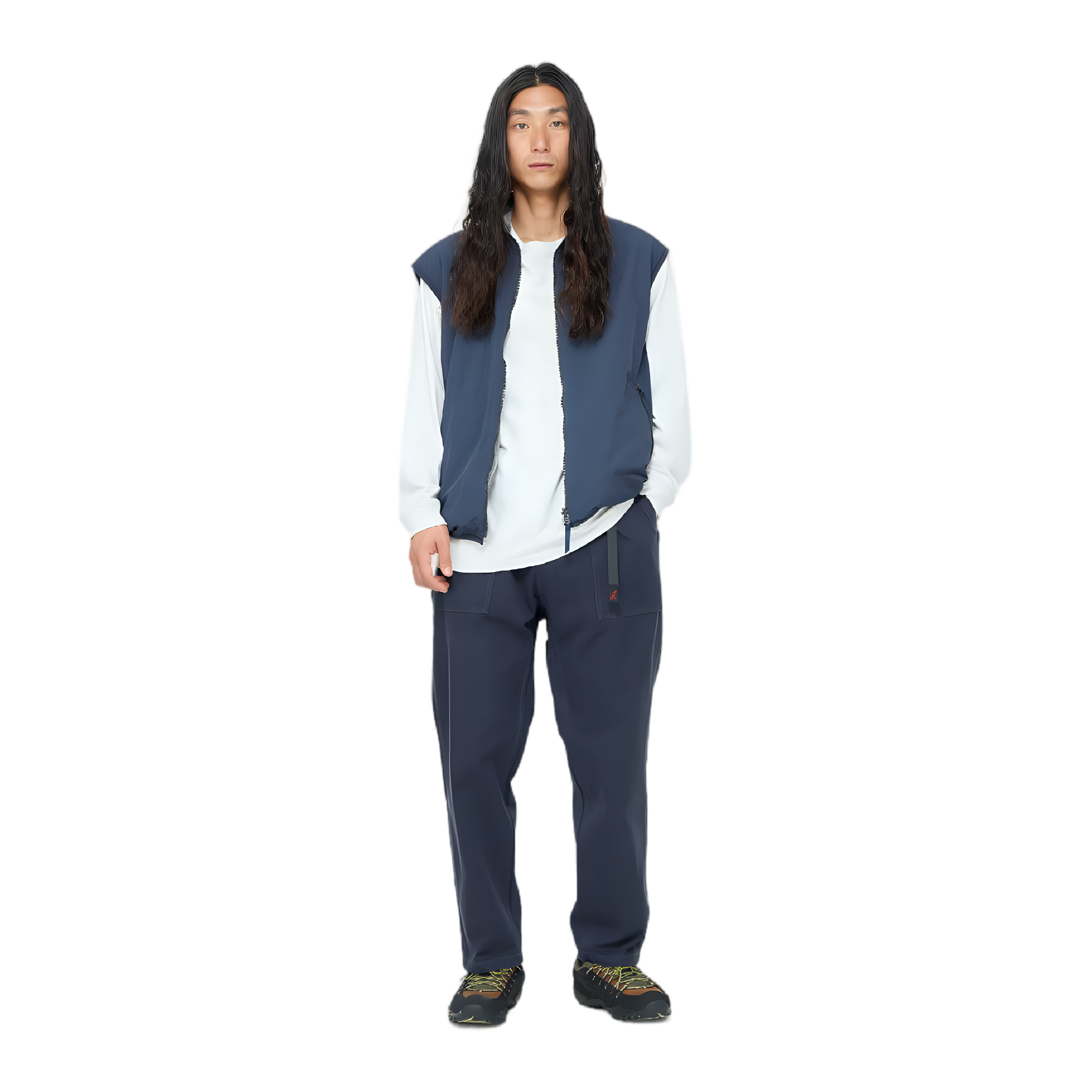 Loose Tapered Ridge Pant - Double Navy