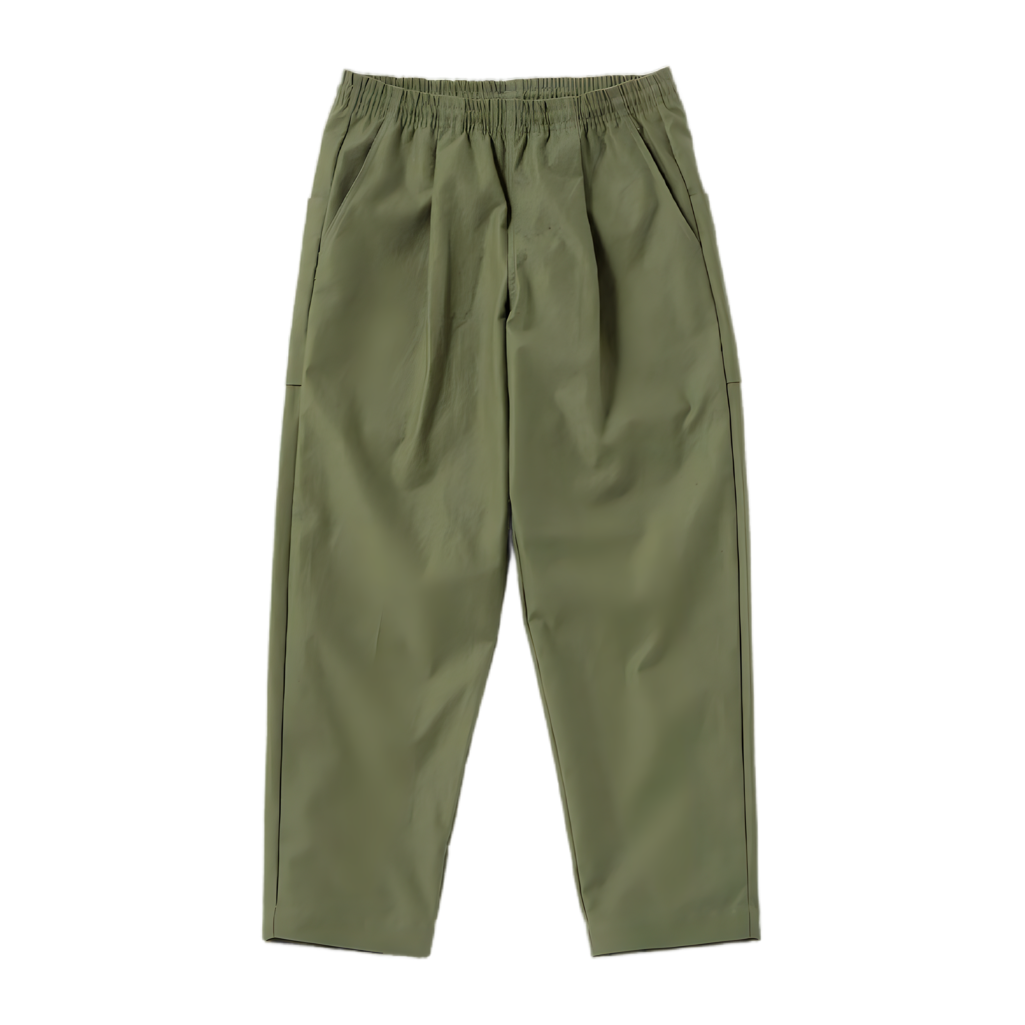Back Nep Umps Pants - Olive (Long Length)