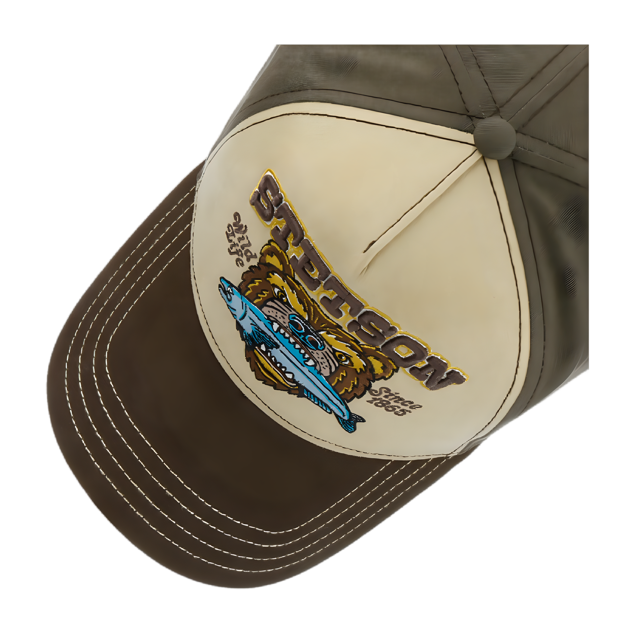 Wild Life Since 1985 Trucker Cap - Beige/Brown