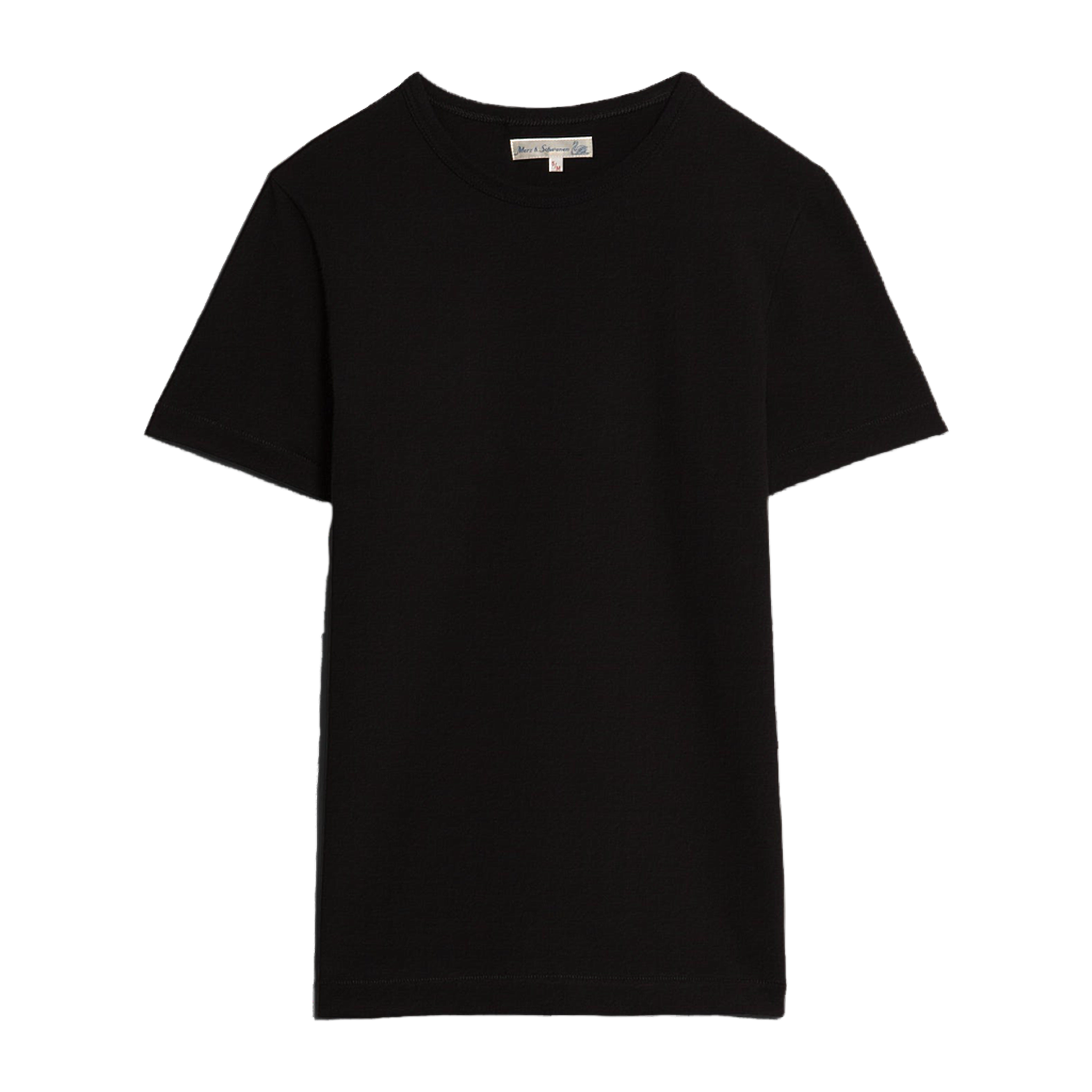 215 Loopwheeled Classic Fit Midweight T-Shirt - Deep Black