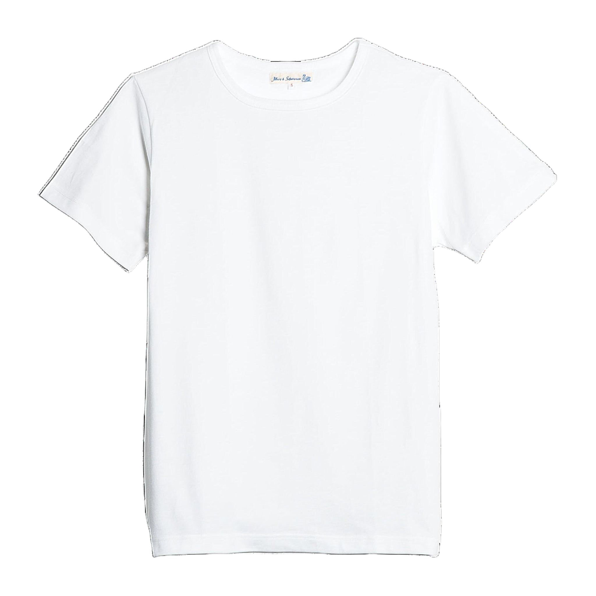 1950s Loopwheeled Classic Fit Lightweight T-Shirt - White