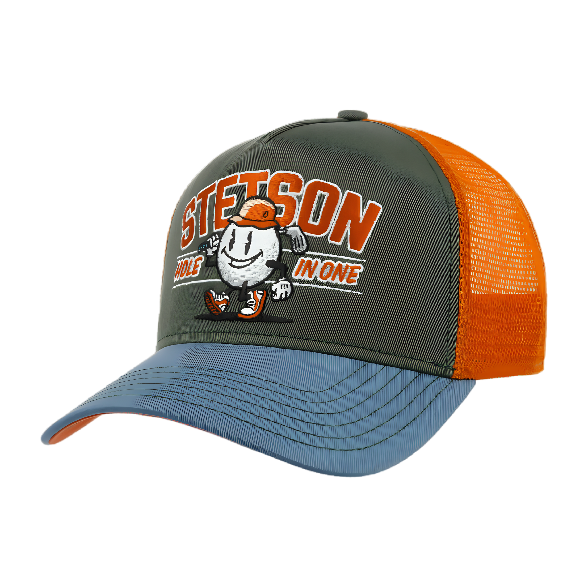 Hole in One Trucker Cap - Blue/Green