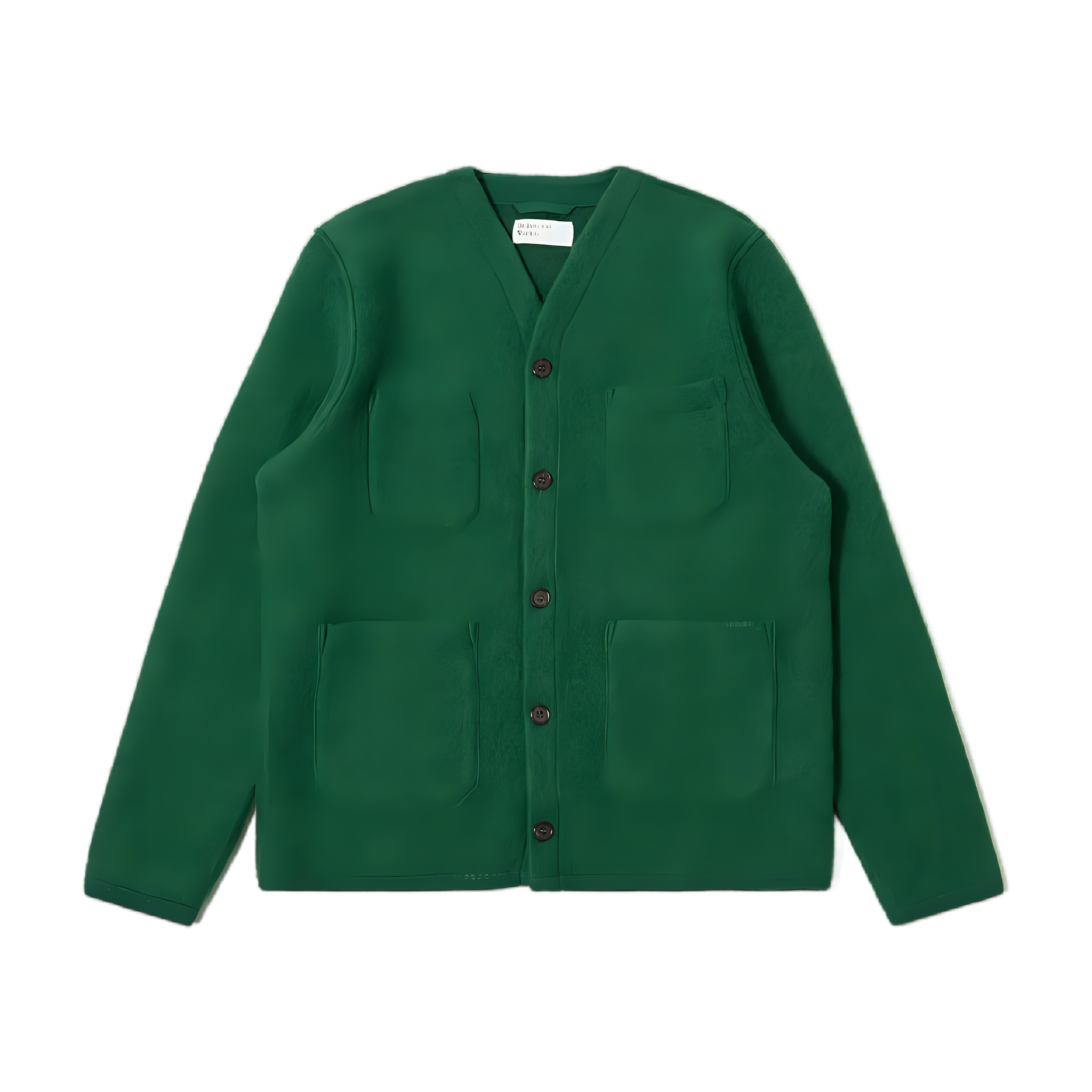 Wool Fleece Cardigan - Green
