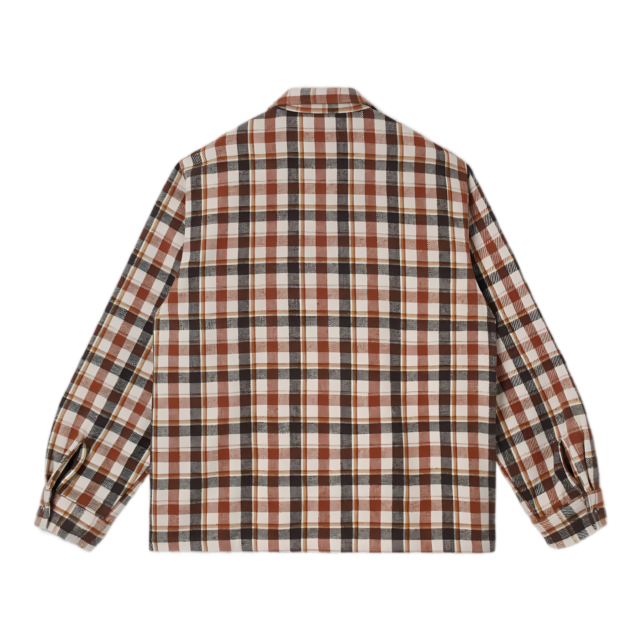Zip Shirt - Tan Plaid