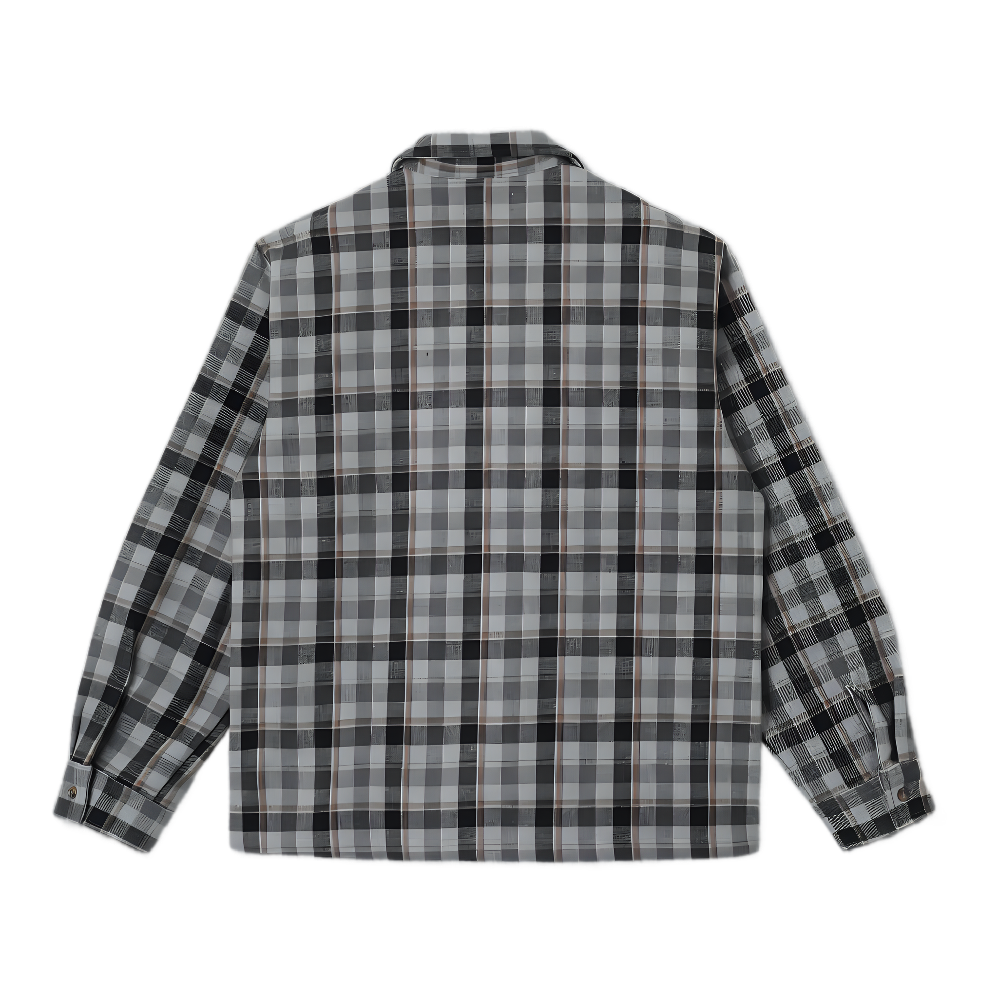 Zip Shirt - Charcoal Plaid