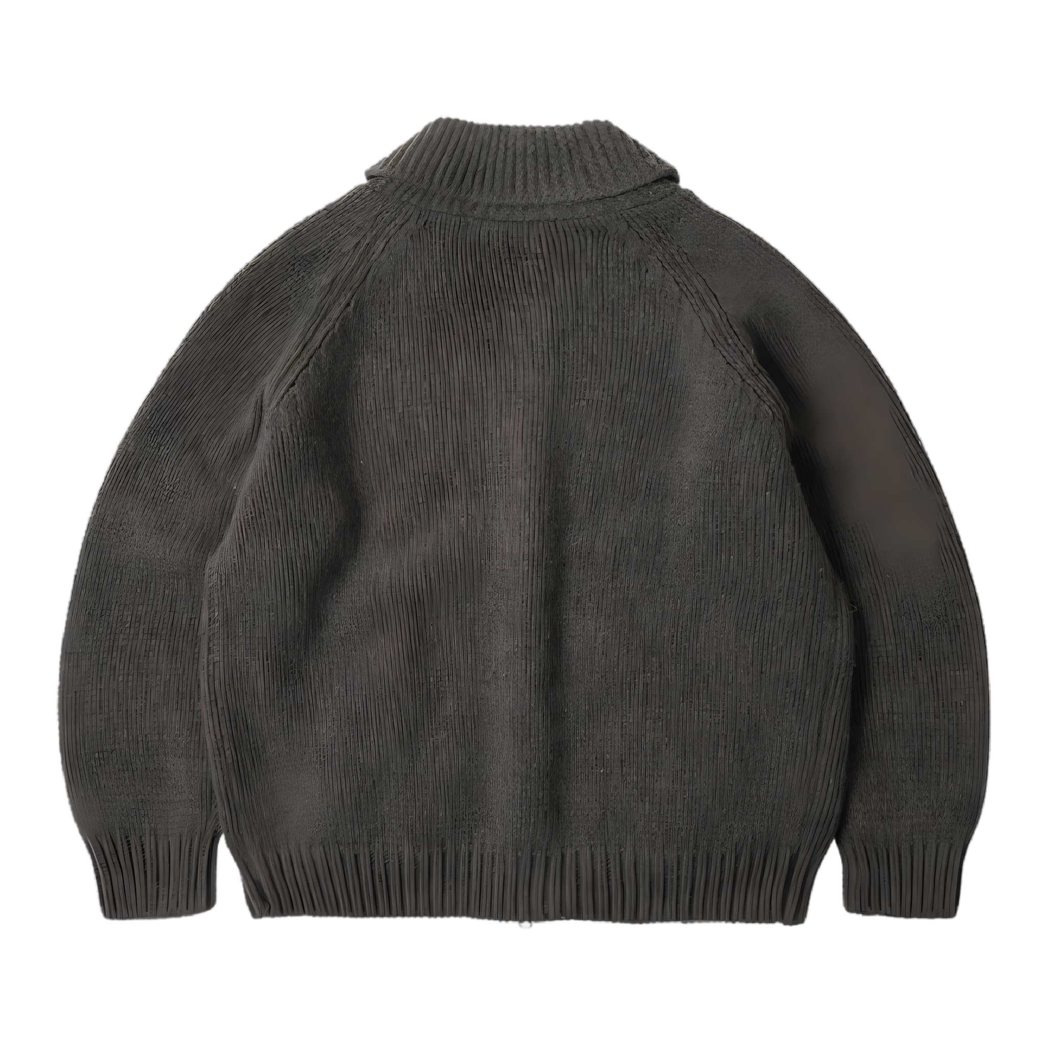 Heavy Cowichan Zip Up Cardigan - Sephia