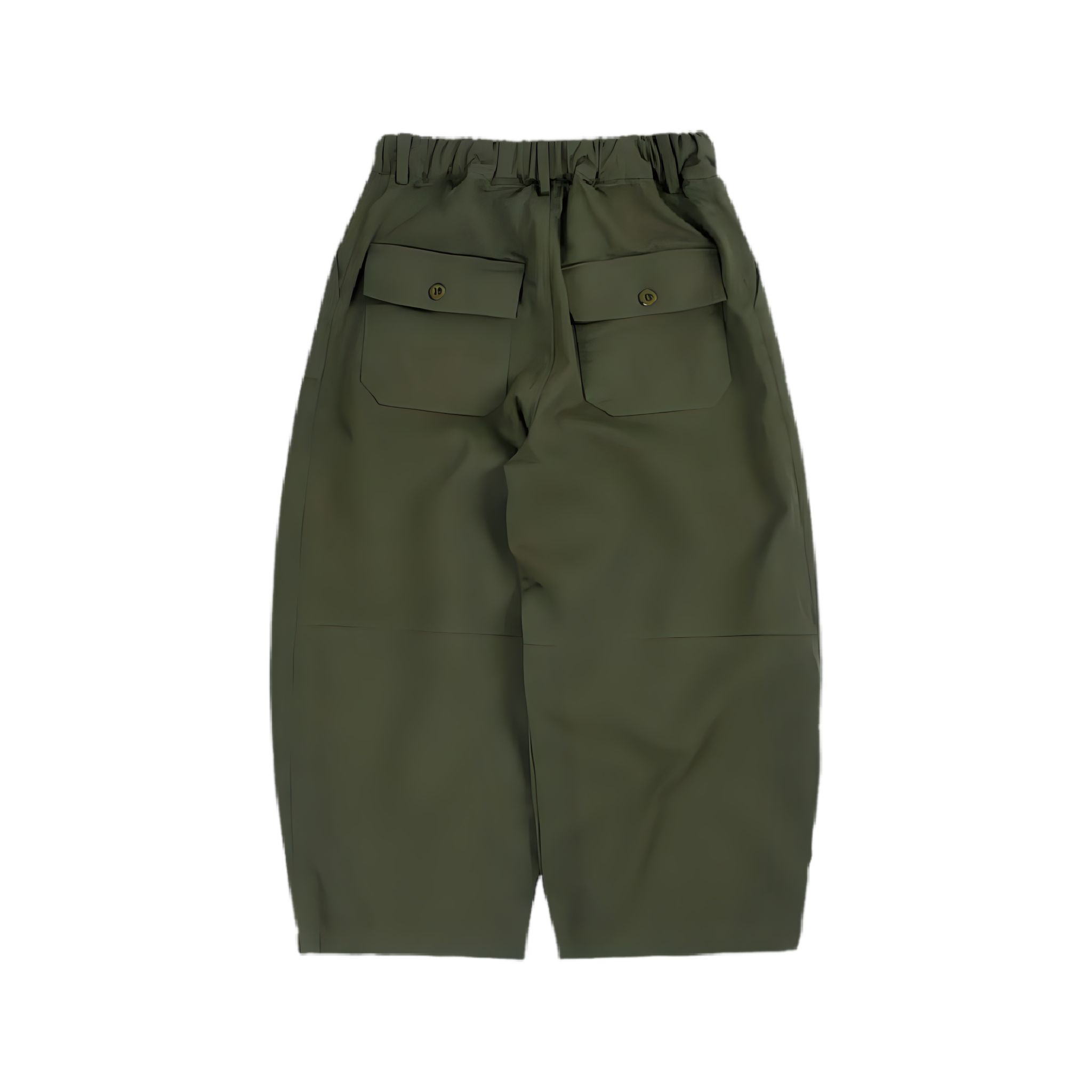 Twill Balloon Pants - Olive