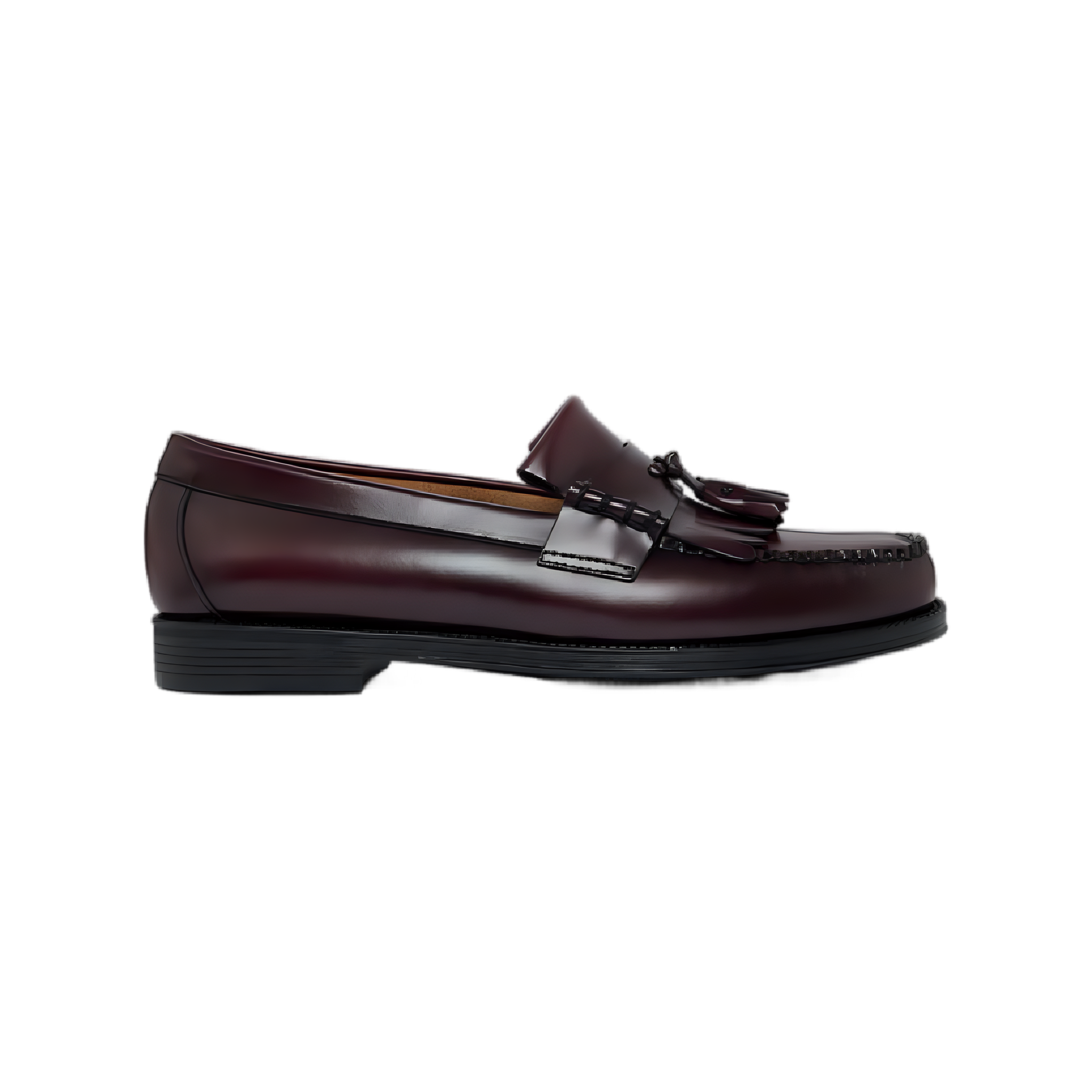Easy Weejuns Layton II Kiltie Loafers - Wine Leather